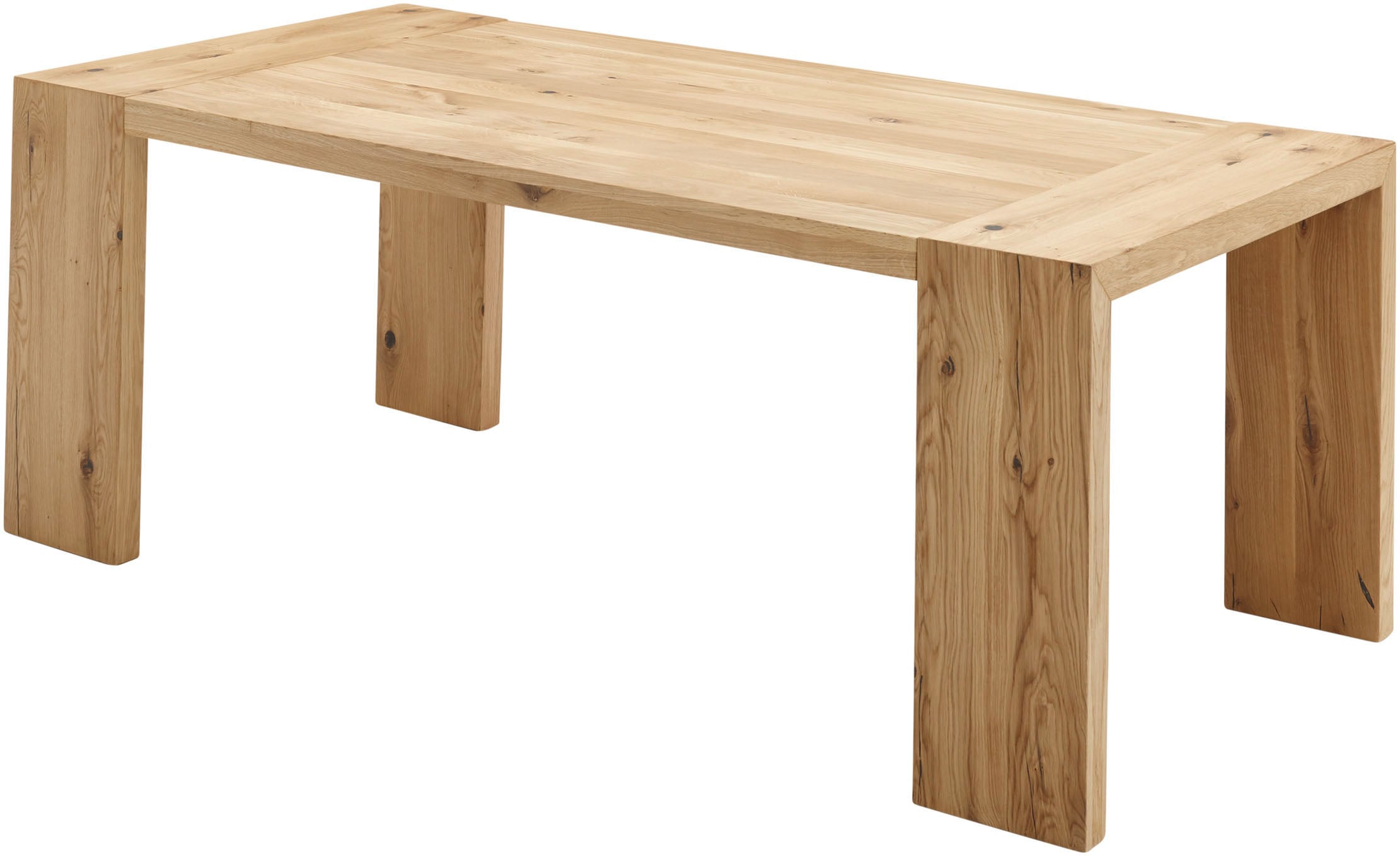 Stolkom Esstisch »Anno Esszimmertisch Eiche Massivholz geölt, FSC, BxHxT 200x76x100 cm«, Eiche Massivholz geölt, FSC-Zertifiziert, Flächenbelastung bis 90 kg