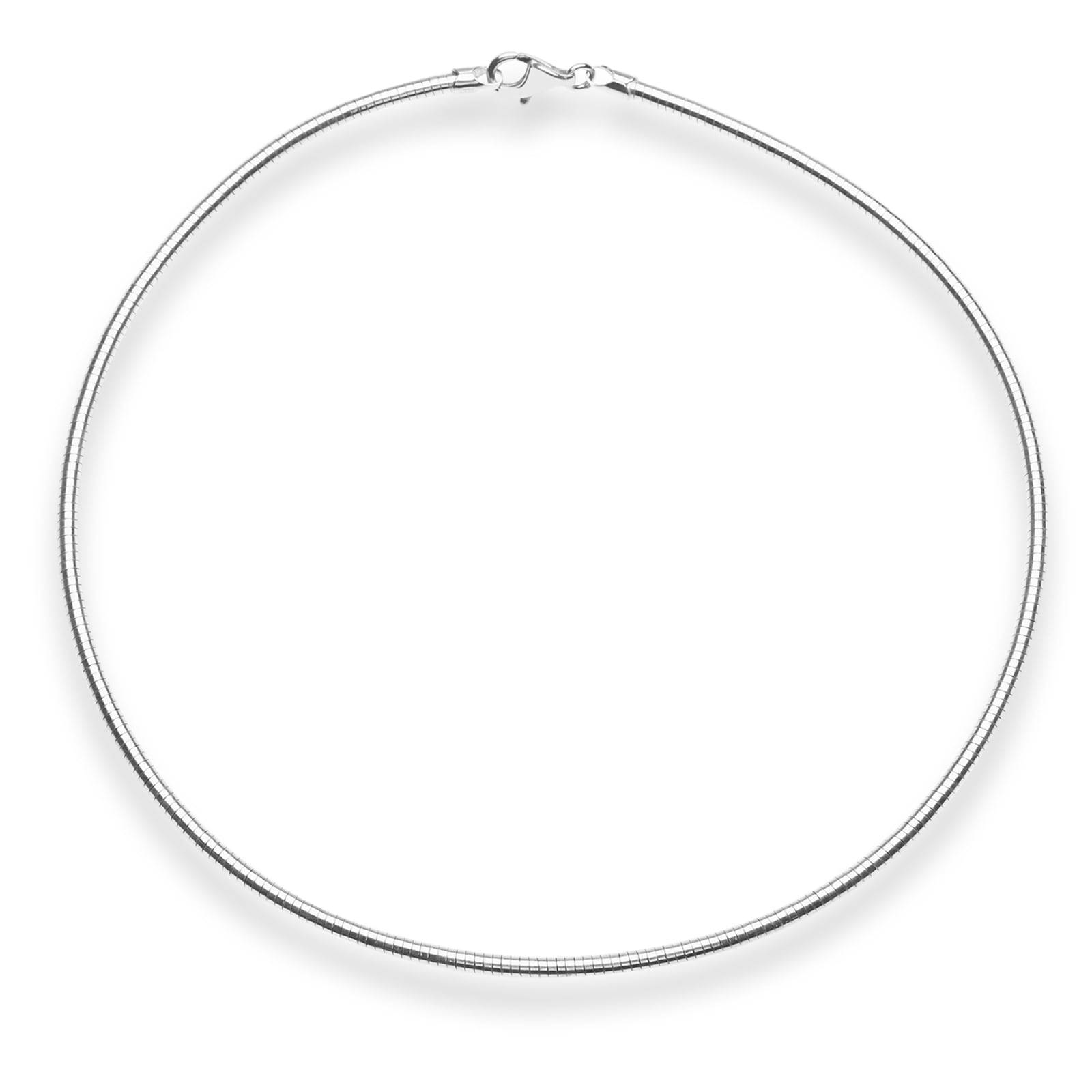 OSTSEE-SCHMUCK Halsreif »- Omega 3,0 mm - Silber 925/000 -,«