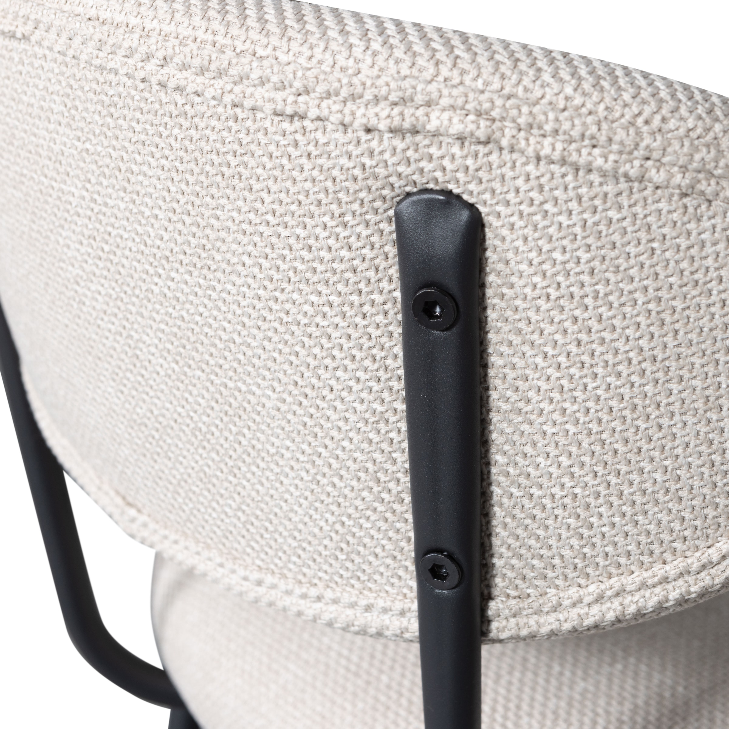 WOOOD Barhocker »Kjeld«, (2 St.), gepolstert mit gewebtem Stoff, Höhe 93 cm