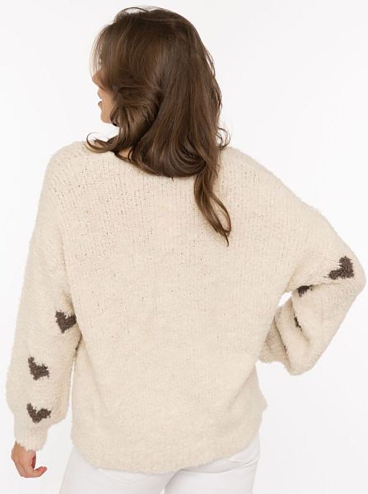 Zwillingsherz Cardigan »"Herzen"« mit Wollanteil, Herzen und Knöpfen