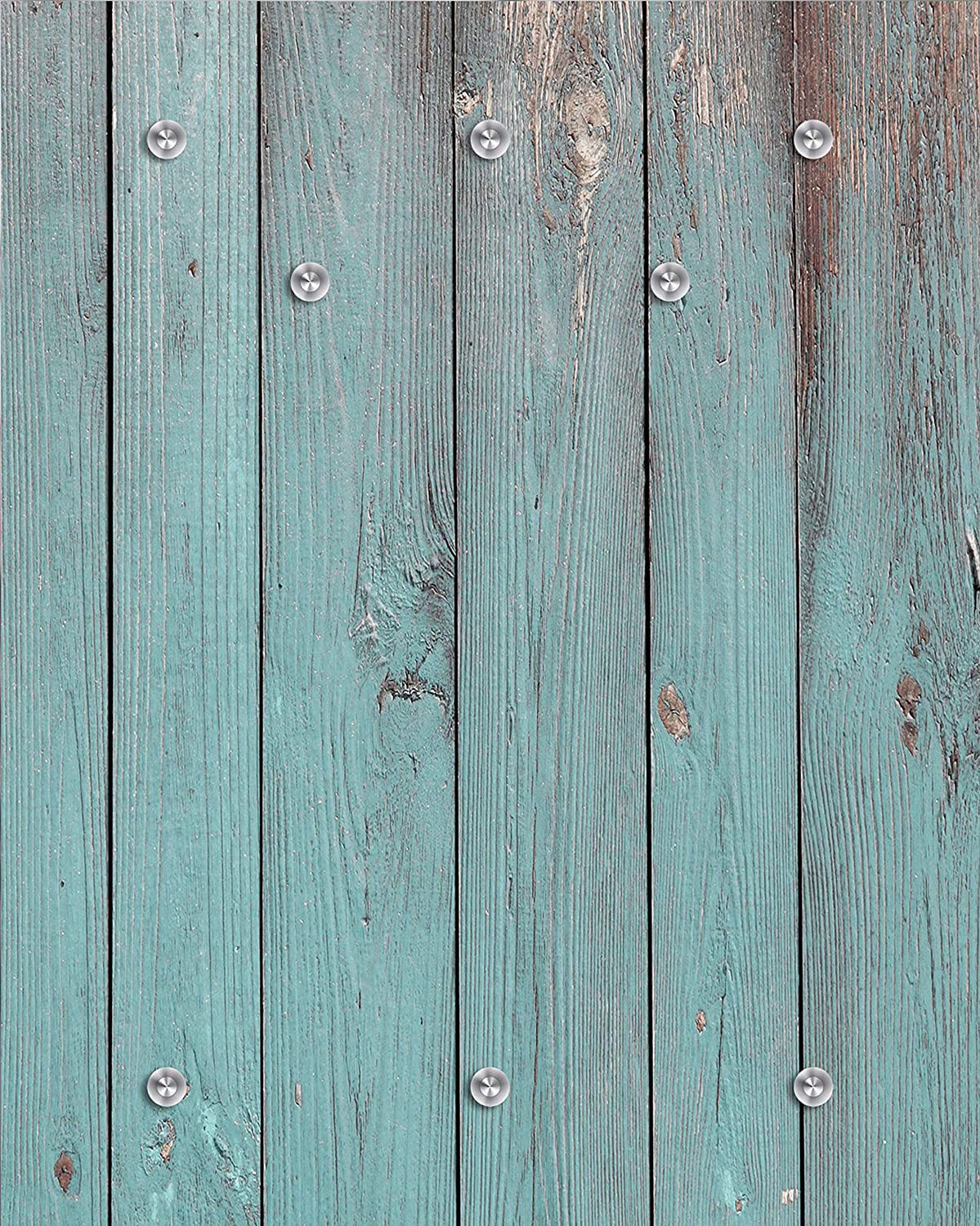 queence Garderobenleiste »Barney«, (8 St.), Wand Garderobe, Vintage, Holz Optik, platzsparend