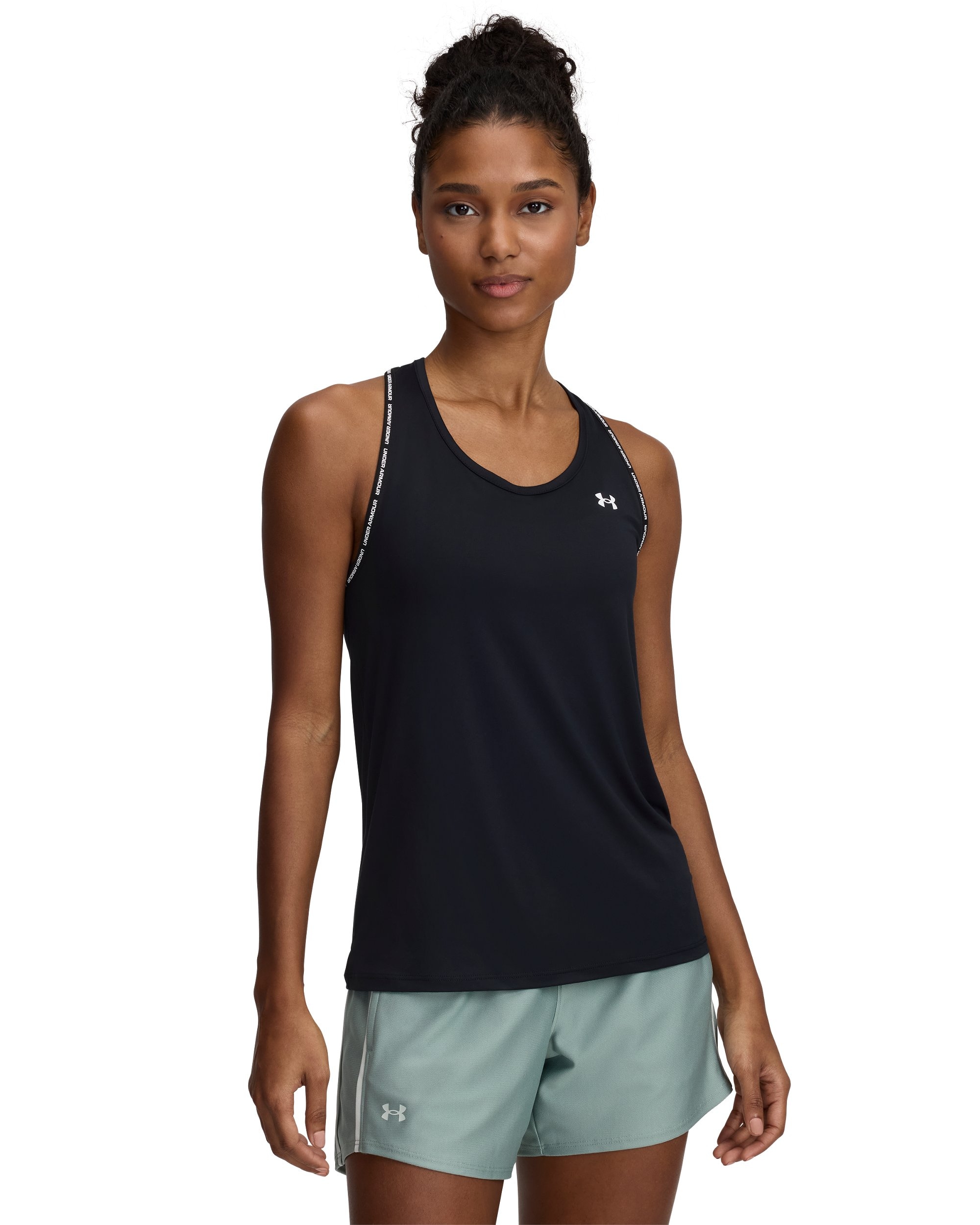 Under Armour Tanktop "TECH KNOCKOUT TANK" ärmelloses Design, mit Rundhalsausschnitt, aus Polyester und Elasthan