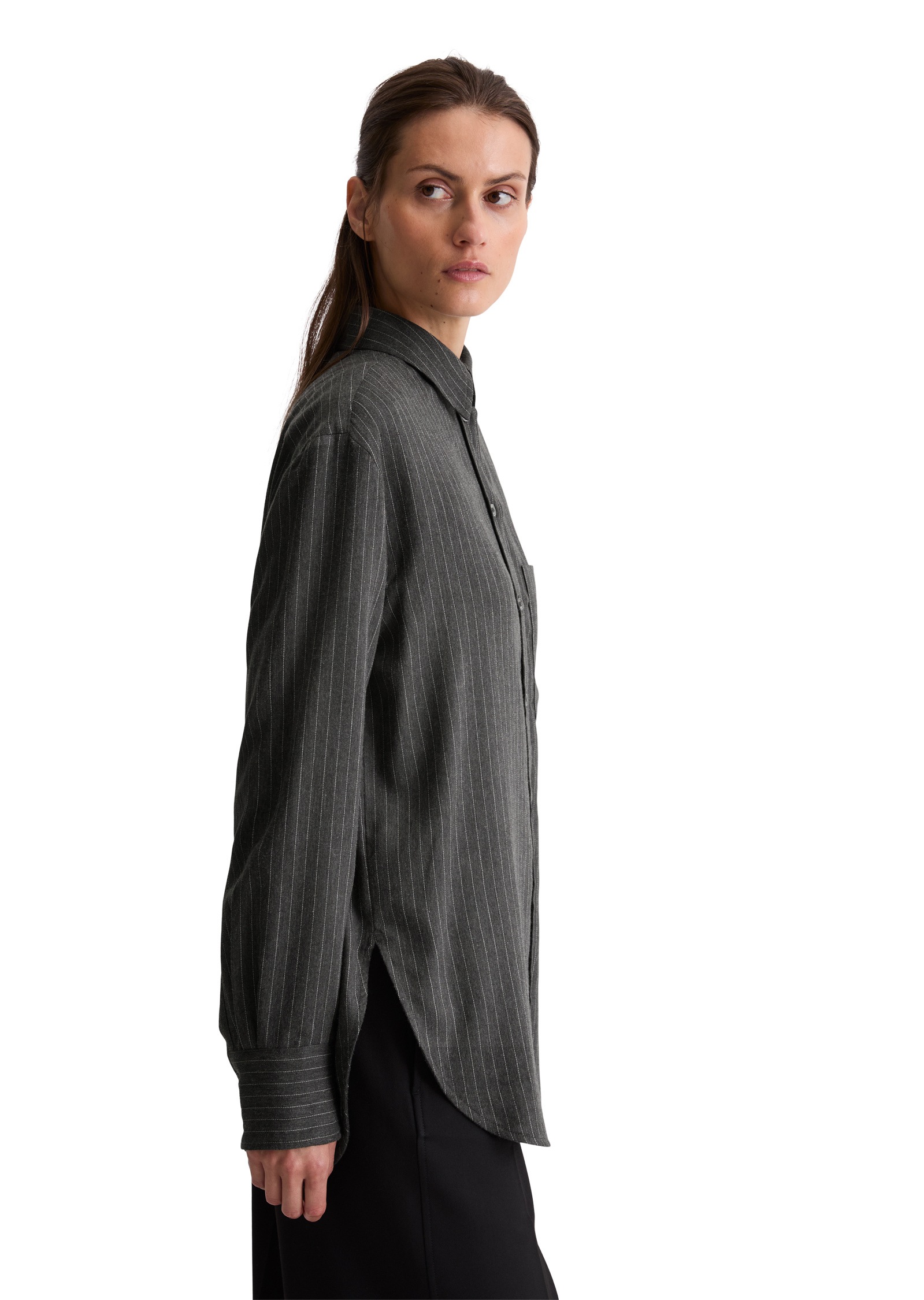 Marc O'Polo Langarmbluse »aus gestreiftem Baumwoll-Satin«