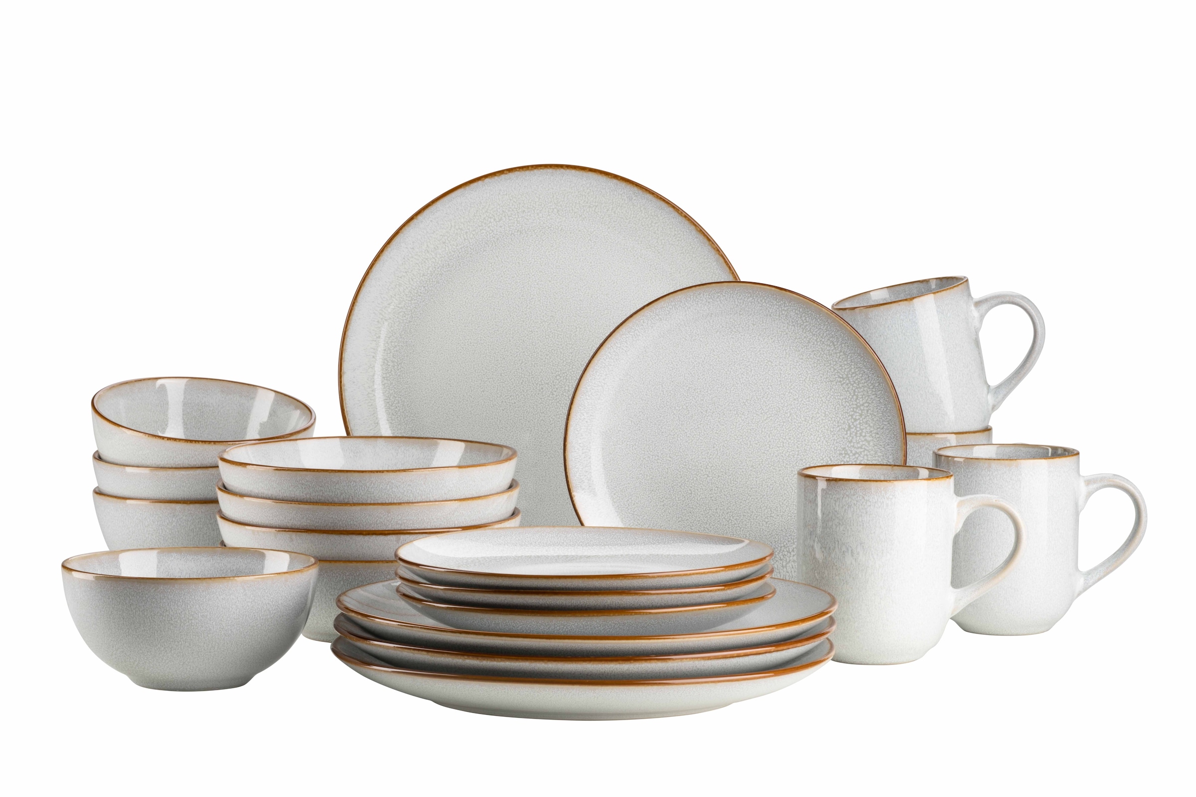 MÄSER Kombiservice "MABELLA, Geschirrset, Steinzeug" Geschirr-Set, Service günstig online kaufen