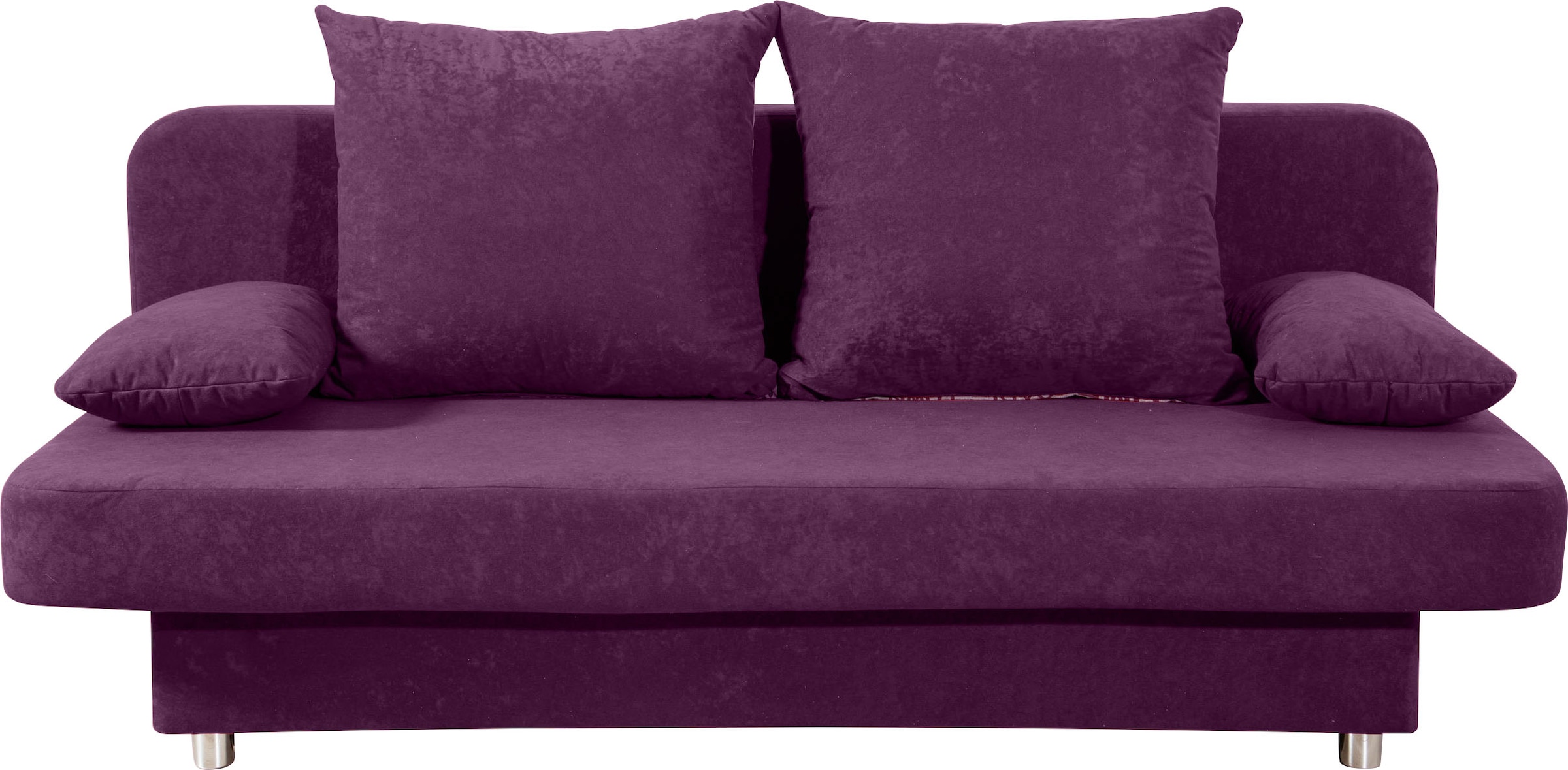 COLLECTION AB Schlafsofa »Ulla inkl. Bettfunktion und Bettkasten«, Schlafsofa,Bettfunktion,Bettkasten,inkl. Rückenkissen,Armlehnekissen