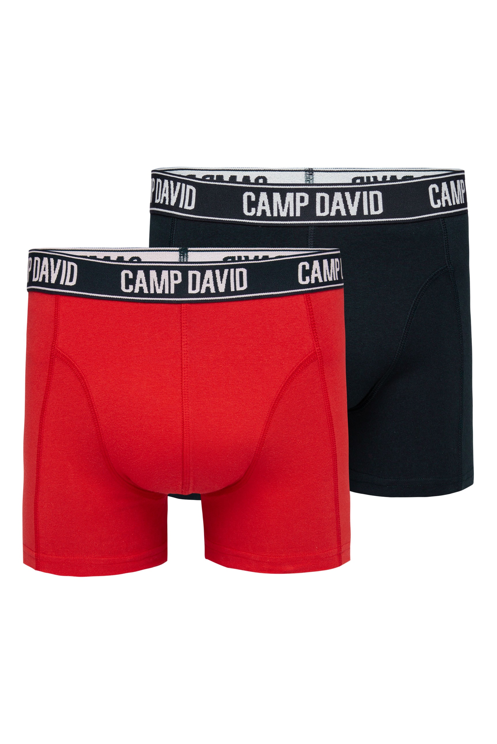 CAMP DAVID Boxershorts Packung, 2 Stk. tlg., im 2er- Pack mit Logobund günstig online kaufen