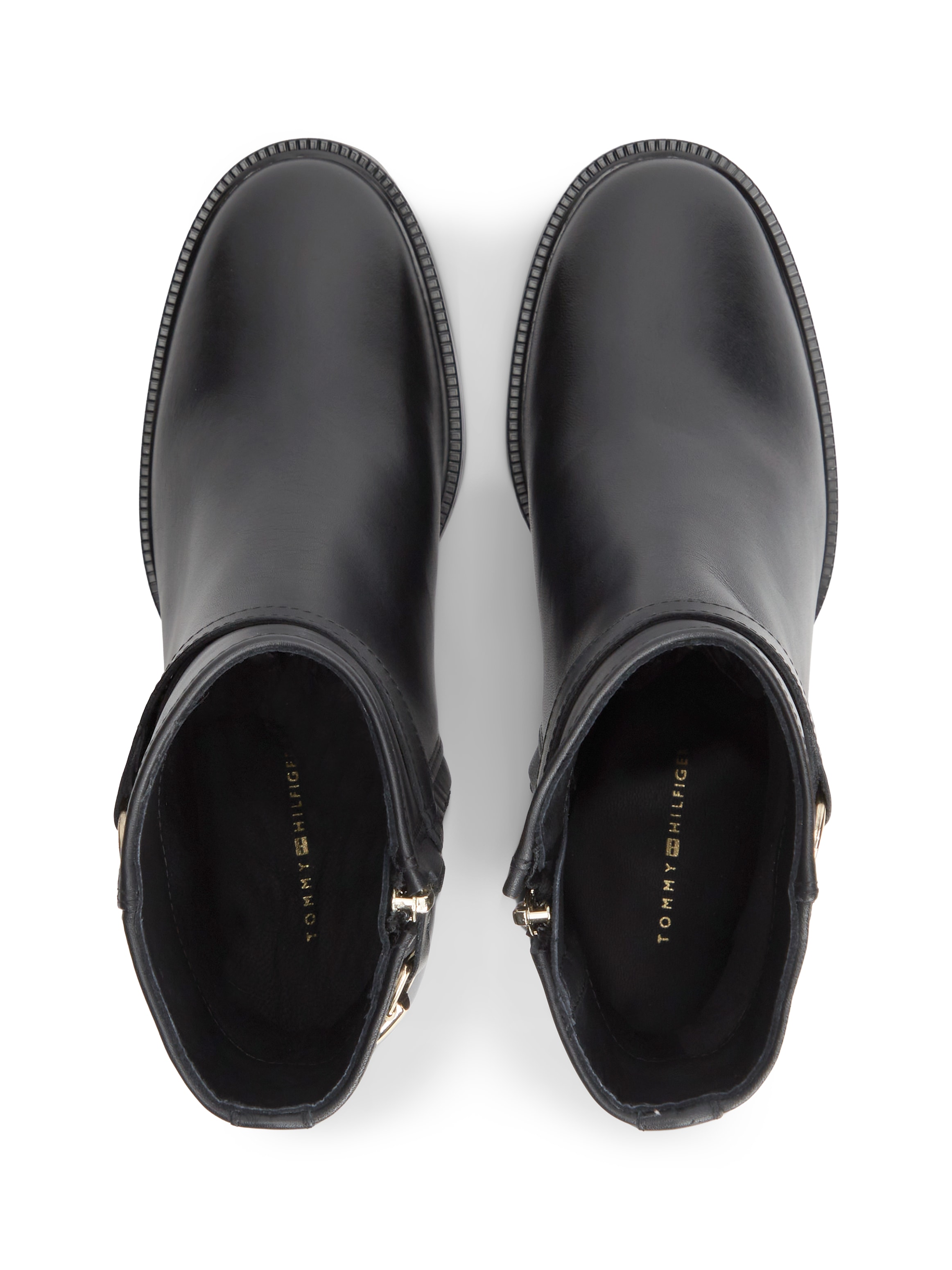 Tommy Hilfiger Stiefelette »TH STUD HEEL RIDING ANKLE BOOT«  Blockabsatz, Ankleboots, Abendschuh mit Schmuckelement