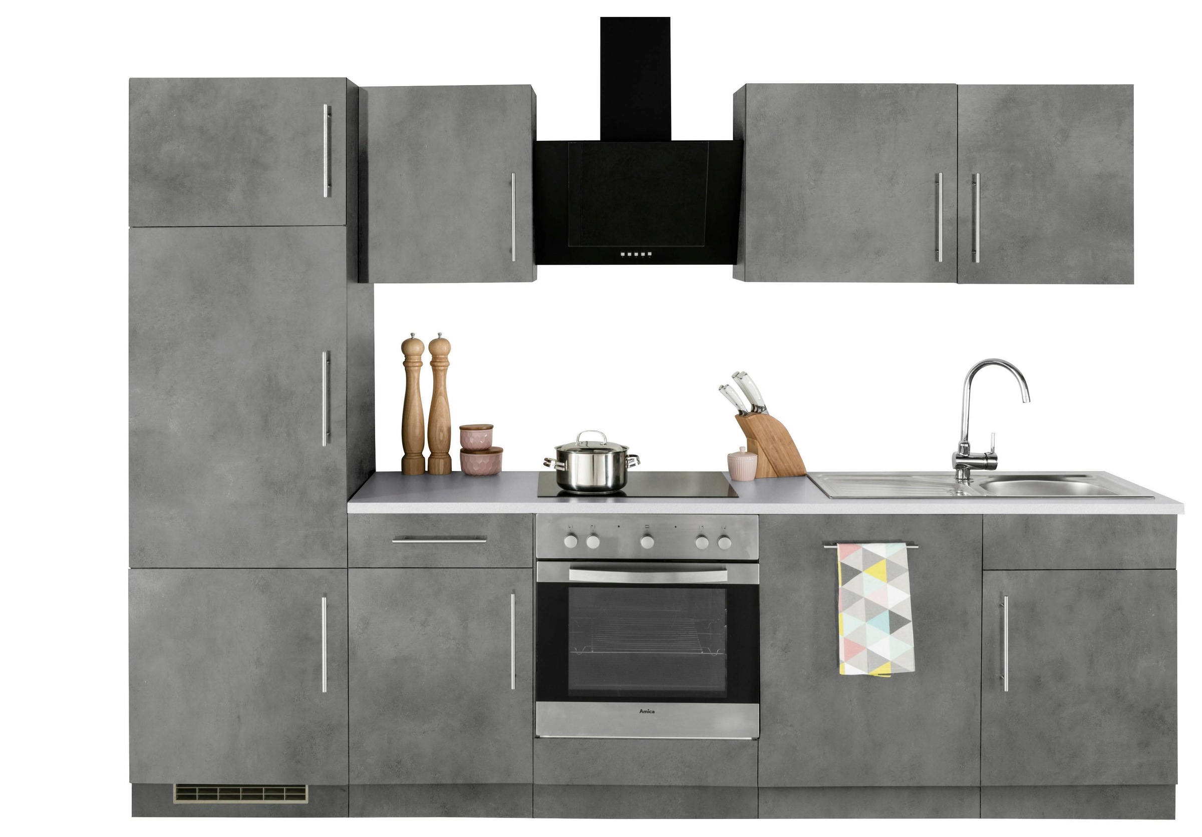 wiho Küchen Küchenzeile "Cali, TOPSELLER" ohne E-Geräte, Breite 280 cm günstig online kaufen