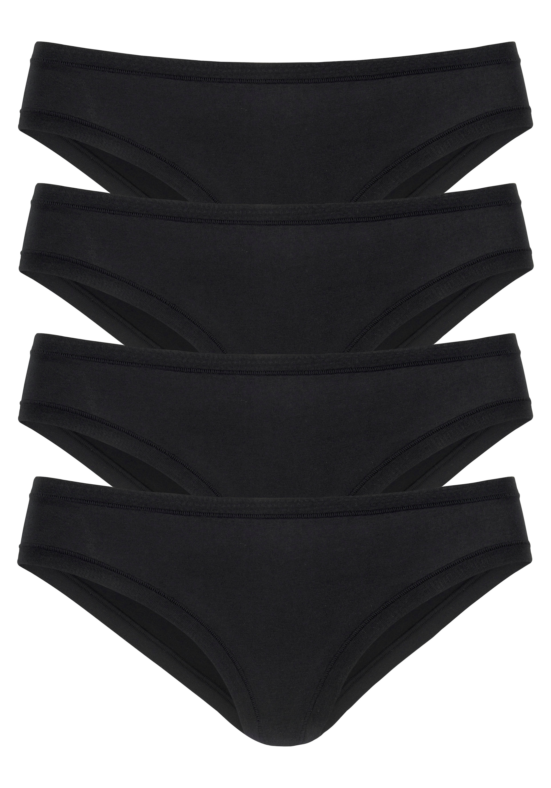 LASCANA Jazz-Pants Slips, (Packung, 4 St.), "Perfect Basics" aus elastischer Baumwolle