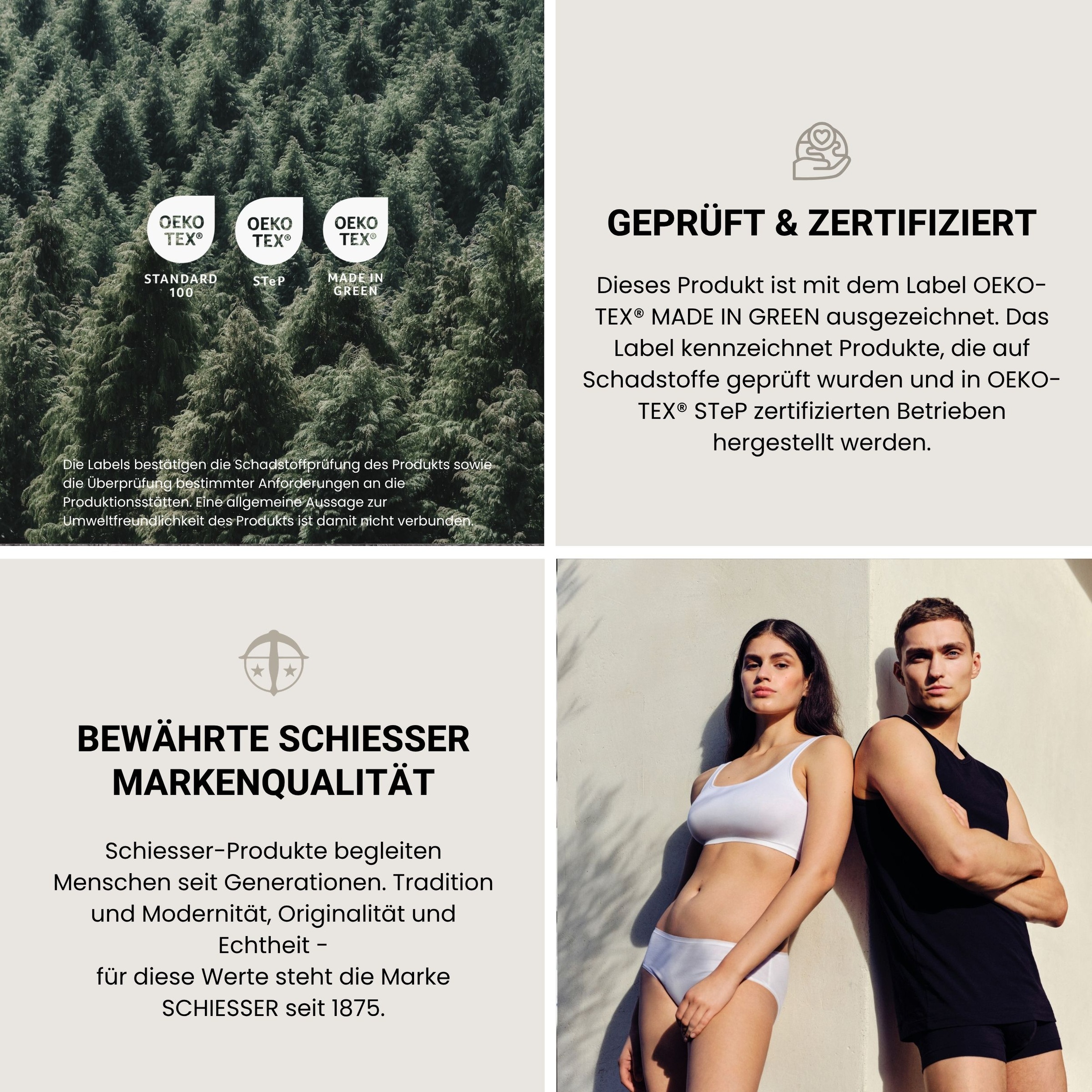 Schiesser Wendebettwäsche »Artistic aus weichem Baumwoll-Satin mit floralem Muster« 2 Stk. OEKO-TEX® MADE IN GREEN