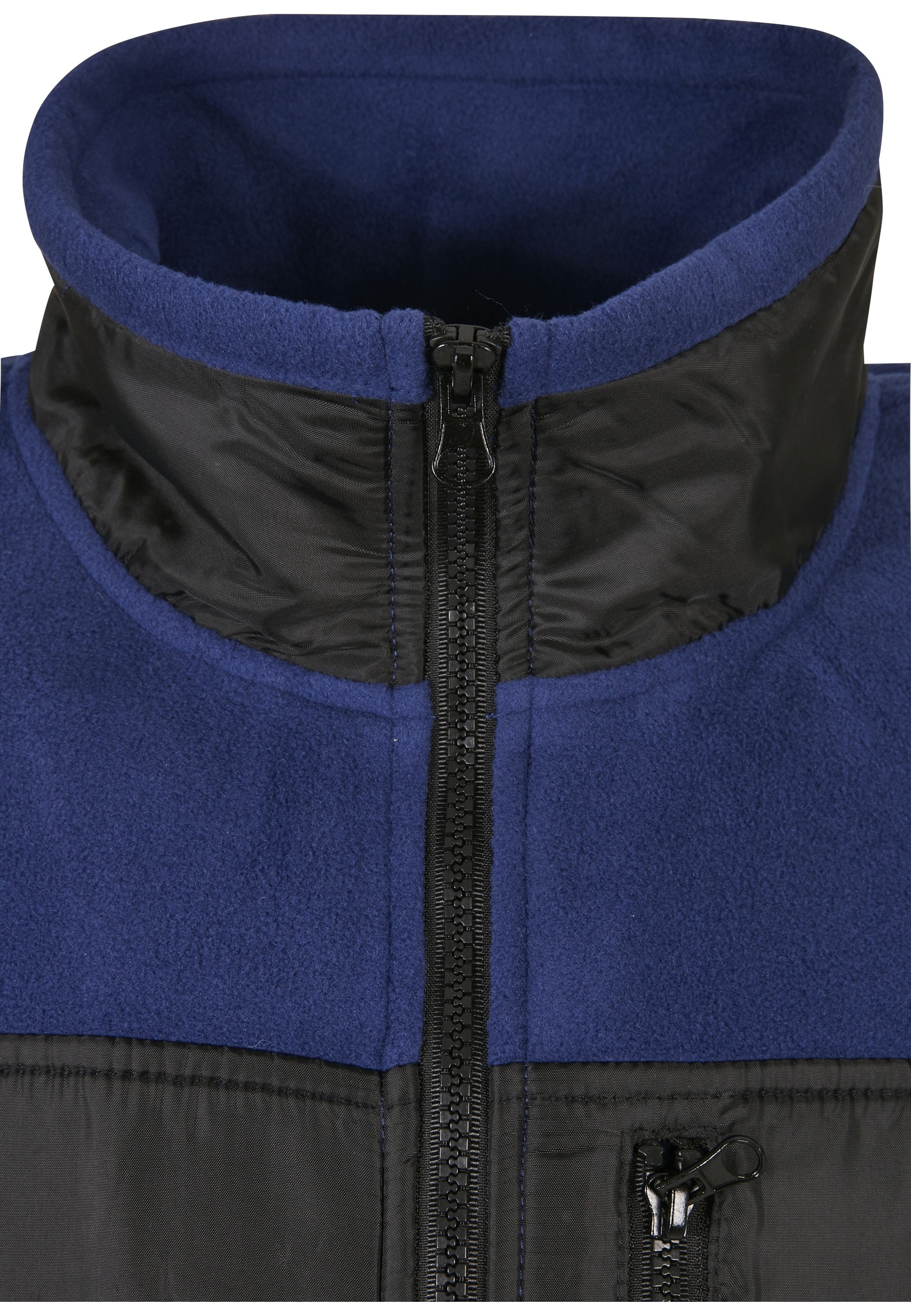 URBAN CLASSICS Fleecejacke »Urban Classics Herren Patched Micro Fleece Jacket« 1 Stk. tlg. ohne Kapuze