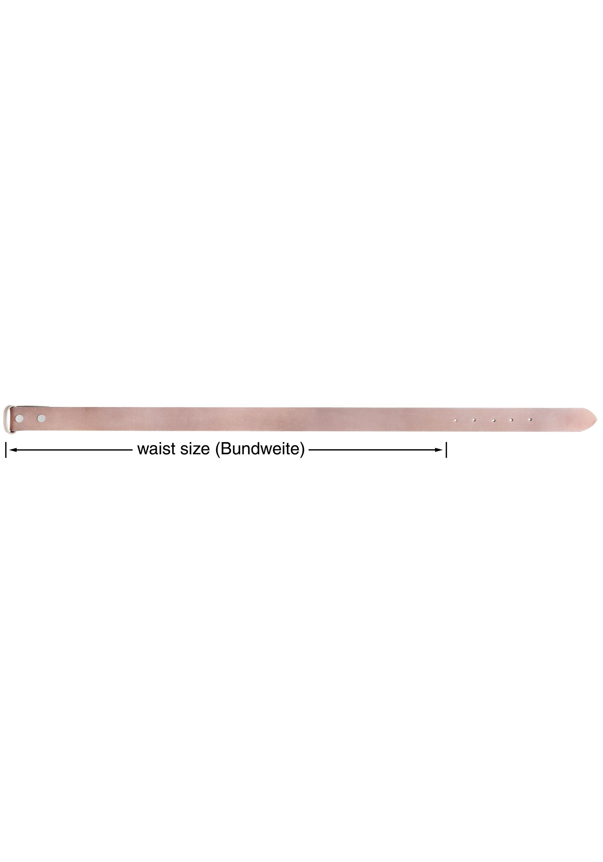 Leonardo Verrelli Ledergürtel »80 cm - 115 cm (Bundweite) in Rosa aus 100% Echtleder, für«