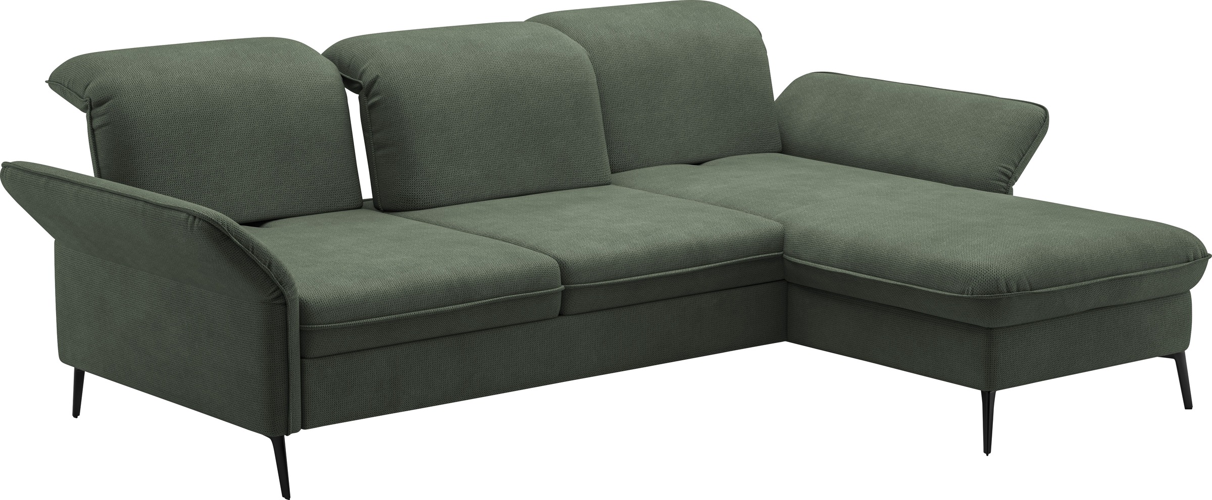 sit&more Ecksofa »Emely«, mit Sitztiefenverstellung optional mit Bettfunktion und Bettkasten