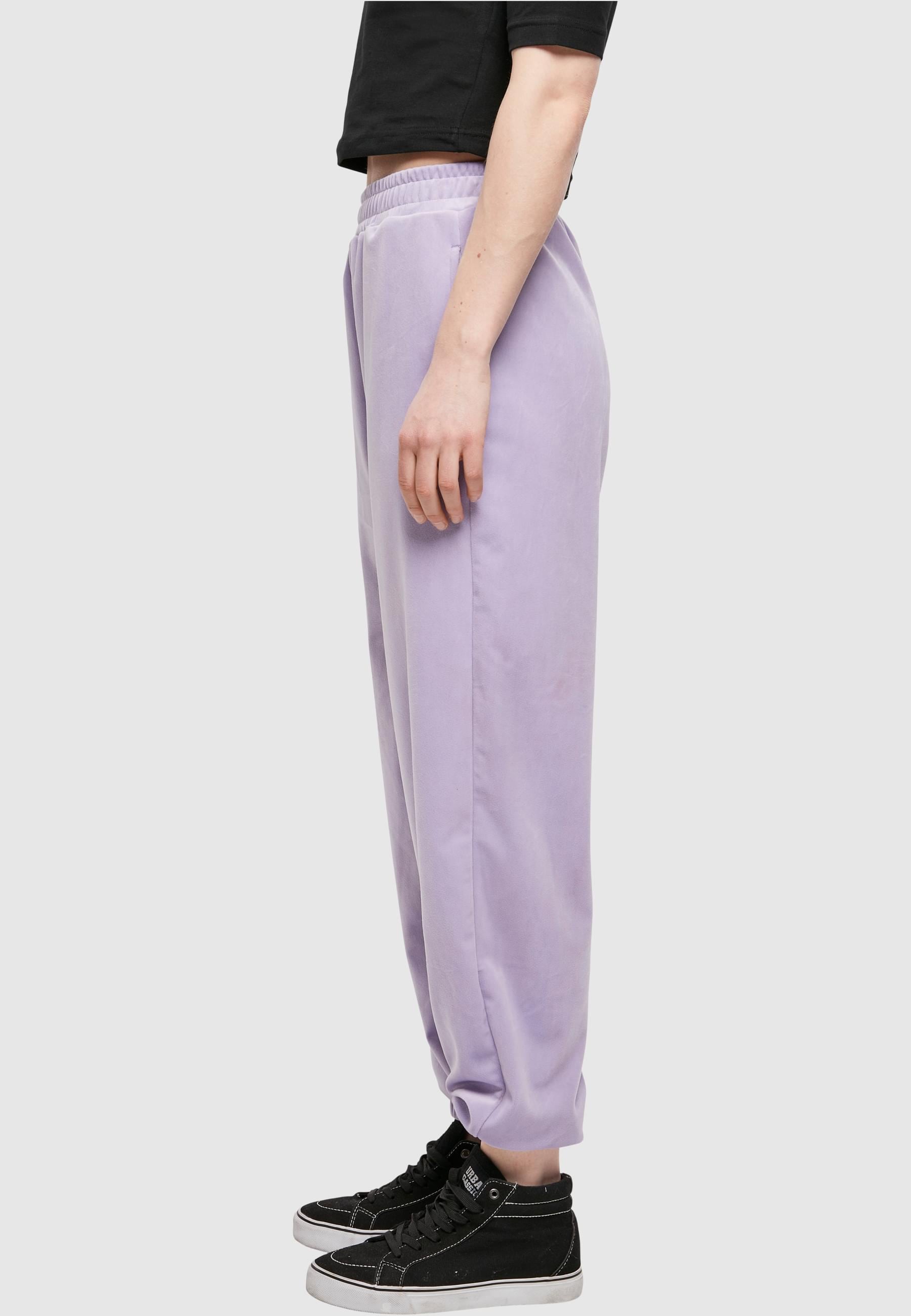 URBAN CLASSICS Jogginghose »Urban Classics Damen Ladies High Waist Ballon Velvet Sweat Pants«, (1 tlg.)