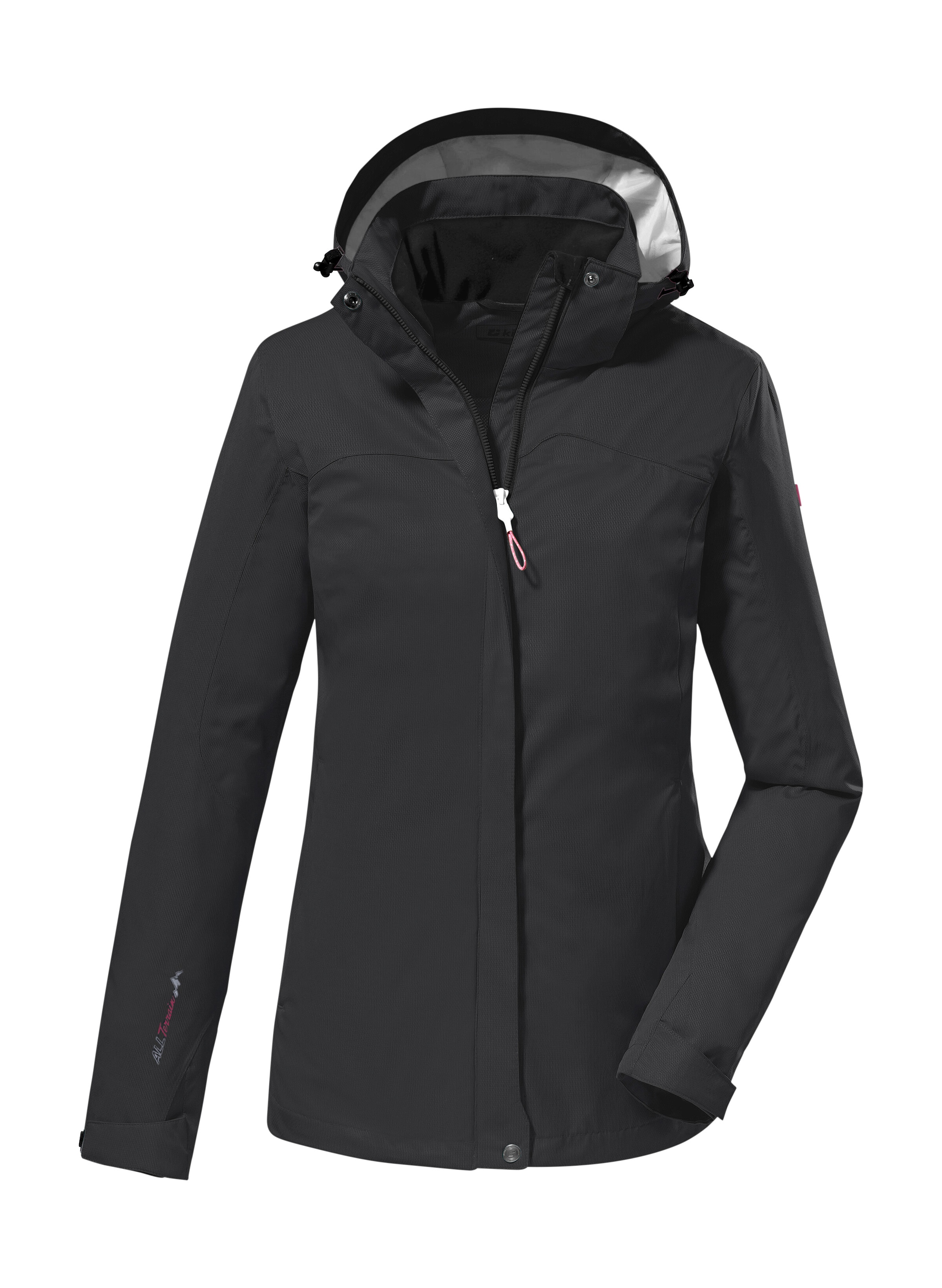 Killtec Funktionsjacke "KOS 133 WMN JCKT" Wasser- und winddichte Damenjacke mit abnehmbarer Kapuze