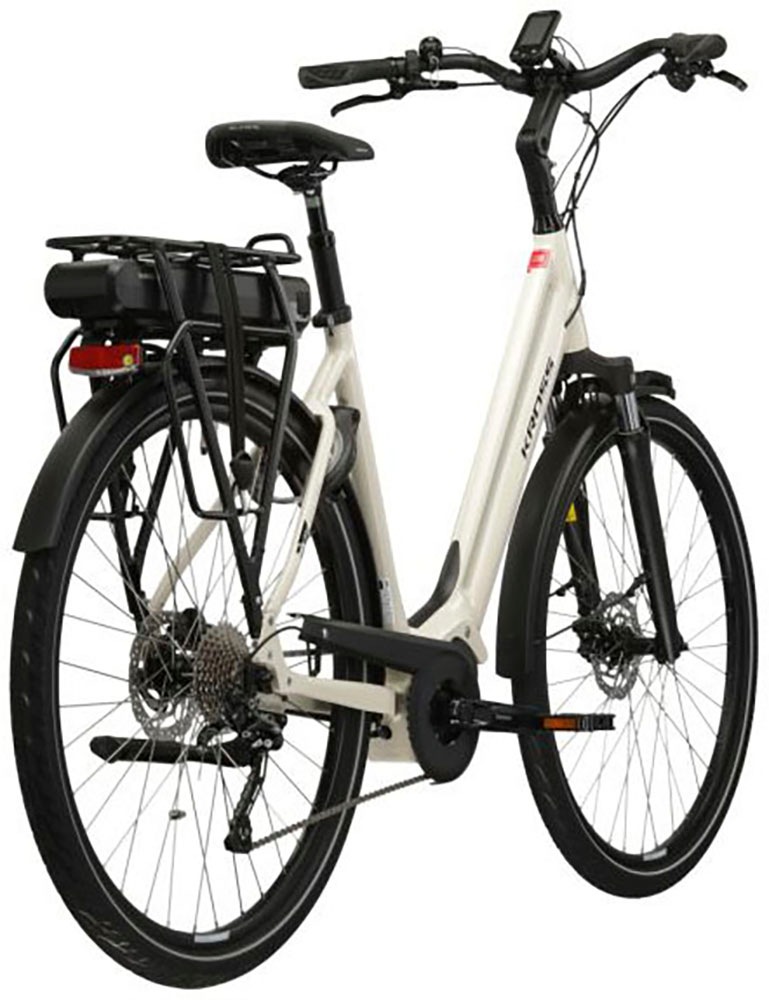 Kross E-Bike »E-Citybike Sentio Hybrid 3.0 28 Zoll beige«, 7 Gang, Shimano, DEORE T6000, Mittelmotor 250 W