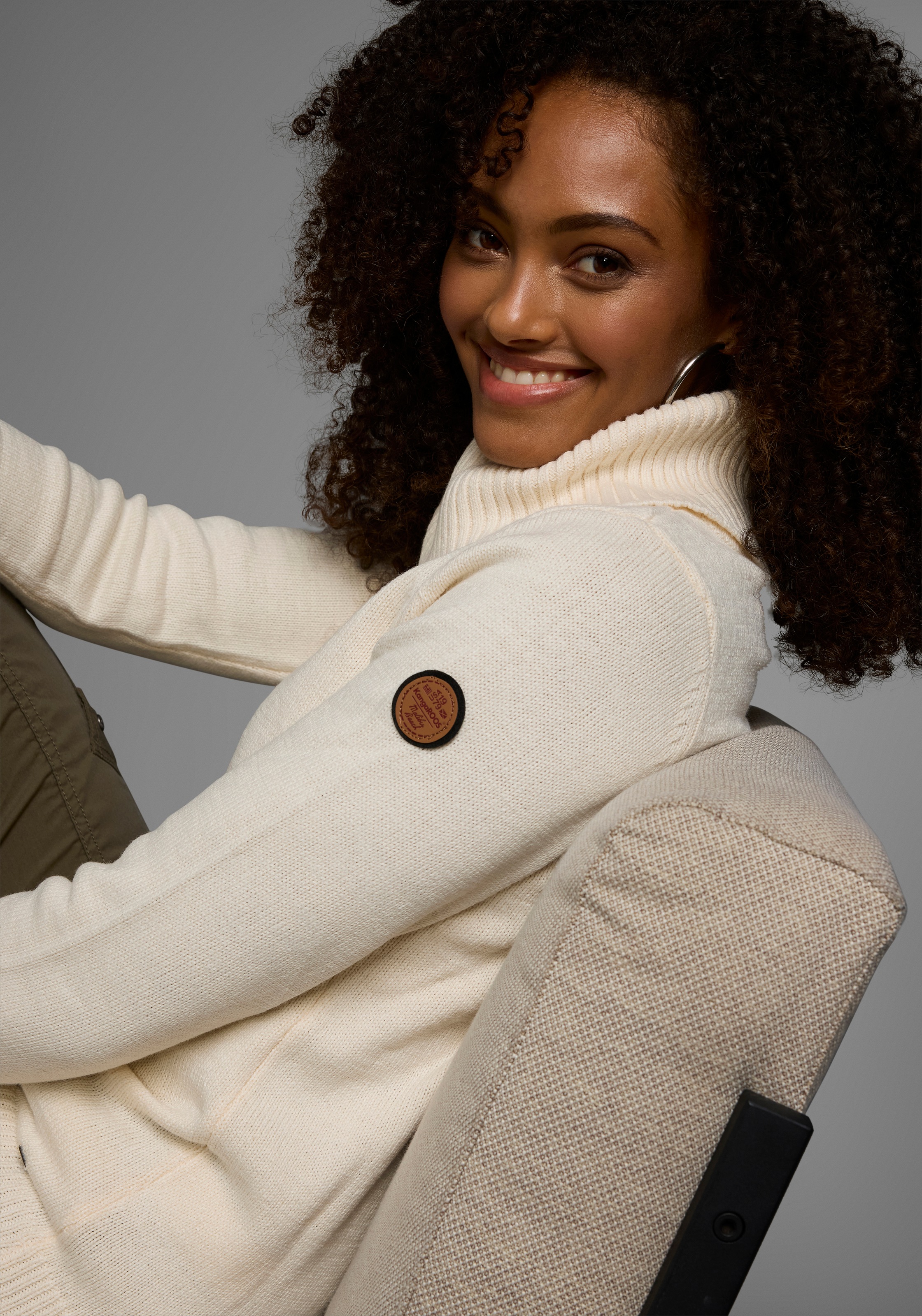 KangaROOS Rollkragenpullover mit Schalkragen, Langarm, Warm & Kuschelig günstig online kaufen