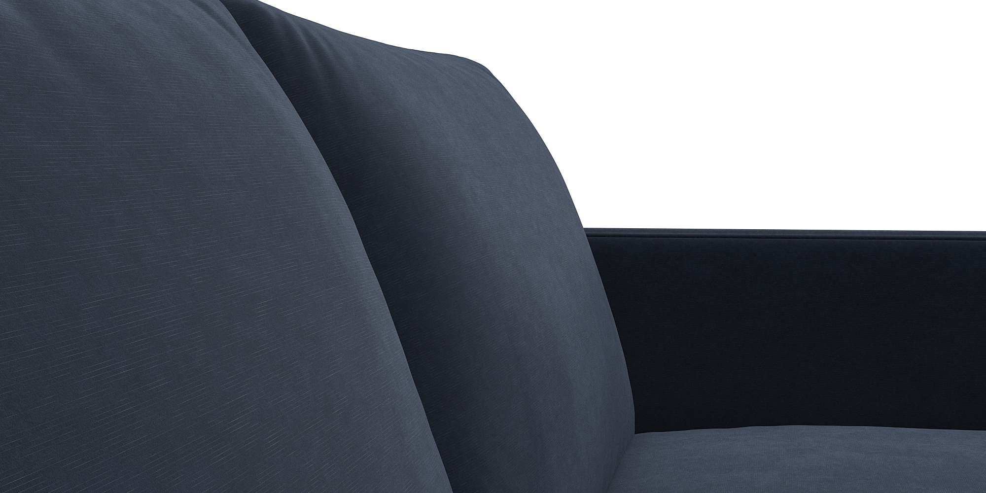 FLEXLUX 3-Sitzer »Fiore«, schmale Armlehnen, Kaltschaum, Füße Alu+schwarz