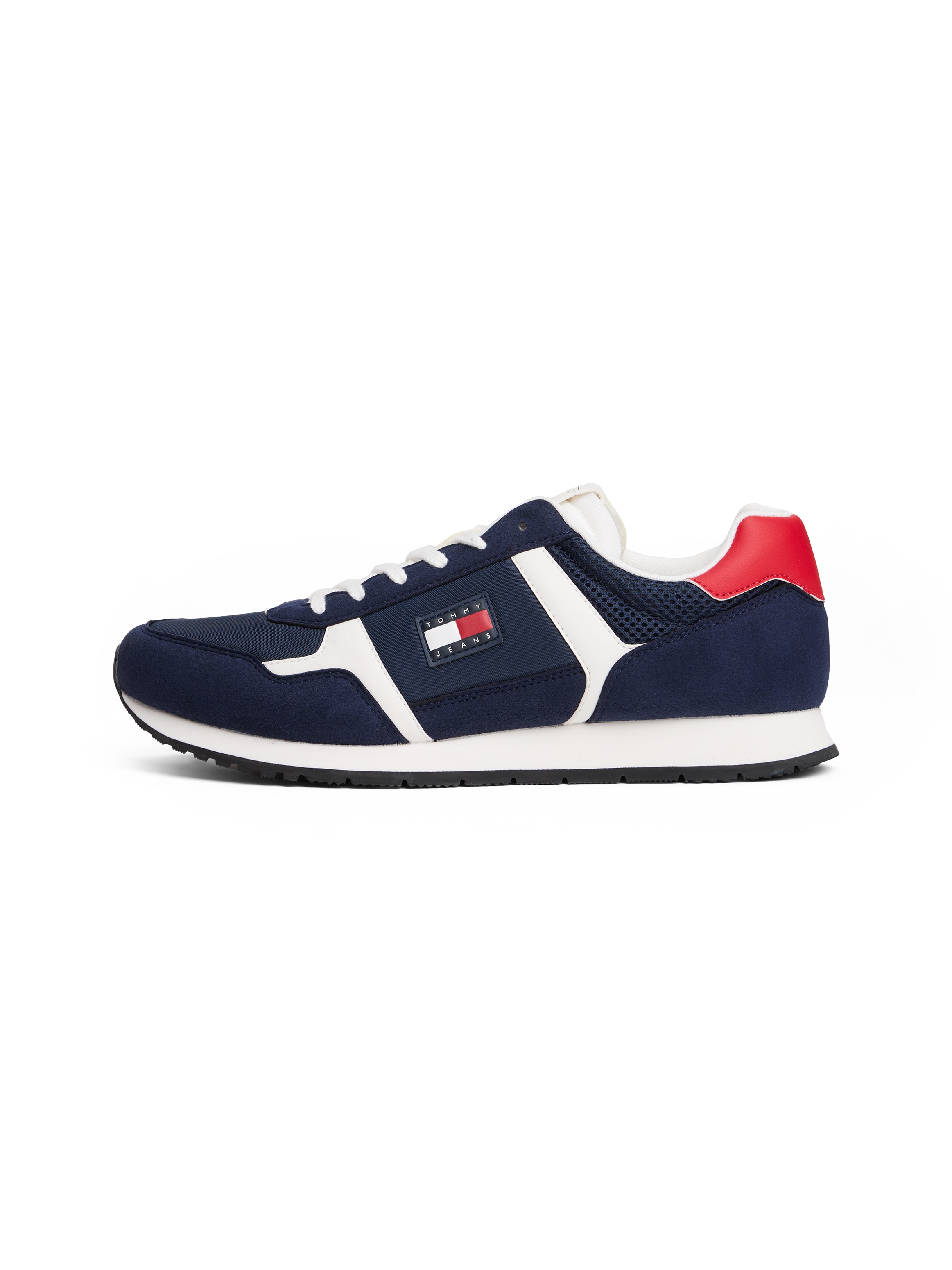 Tommy Jeans Sneaker »TJM RUNNER CASUAL«, Freizeitschuh, Halbschuh, Schnürschuh mit seitlicher Logoflagge