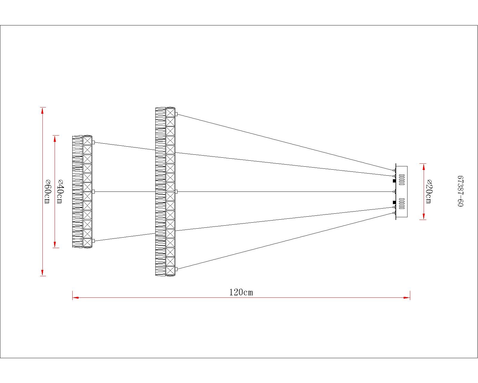 GLOBO LIGHTING Hängeleuchte »LAUREL« LED-Modul 1 Stk. Verchromte Hängeleuchte mit Acryl und Glaskristallen, dimmbar, LED 24W