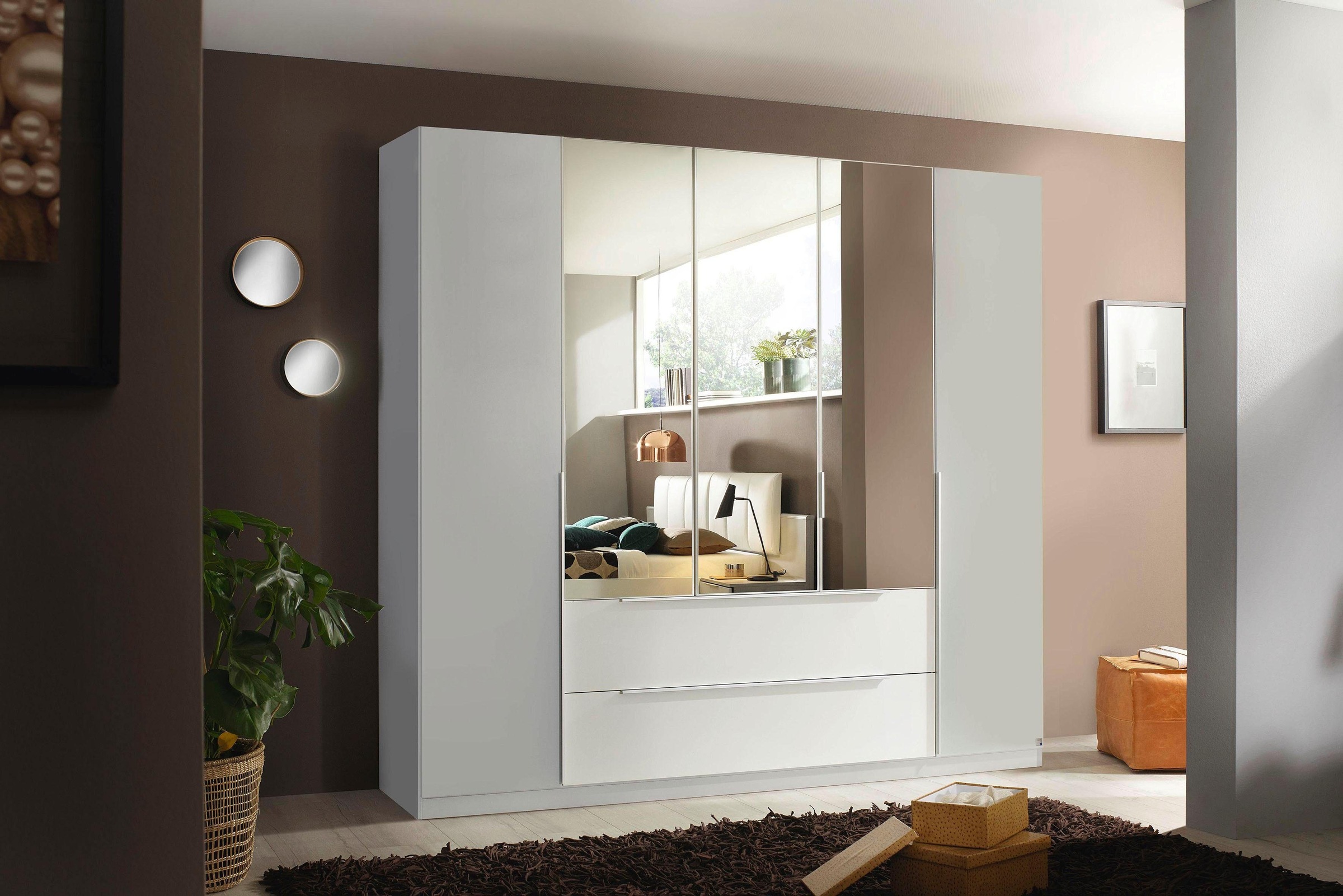 rauch Kleiderschrank »Oakland Schrank Bestseller Schlafzimmerschrank«, 3 Spiegeltüren und Top Ausstattung Made in Germany