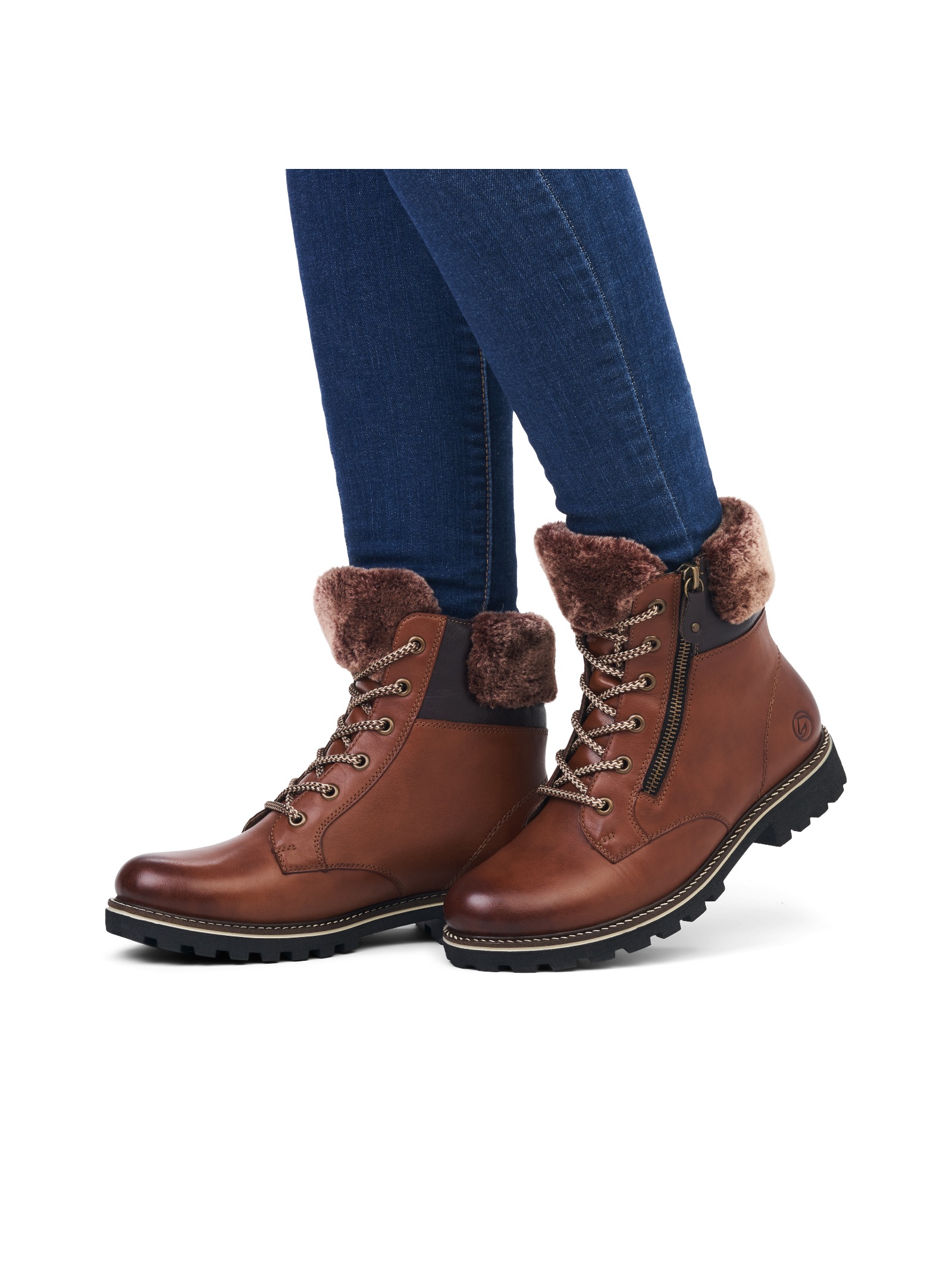 Remonte Schnürstiefelette "Remonte Stiefelette Glattleder" günstig online kaufen