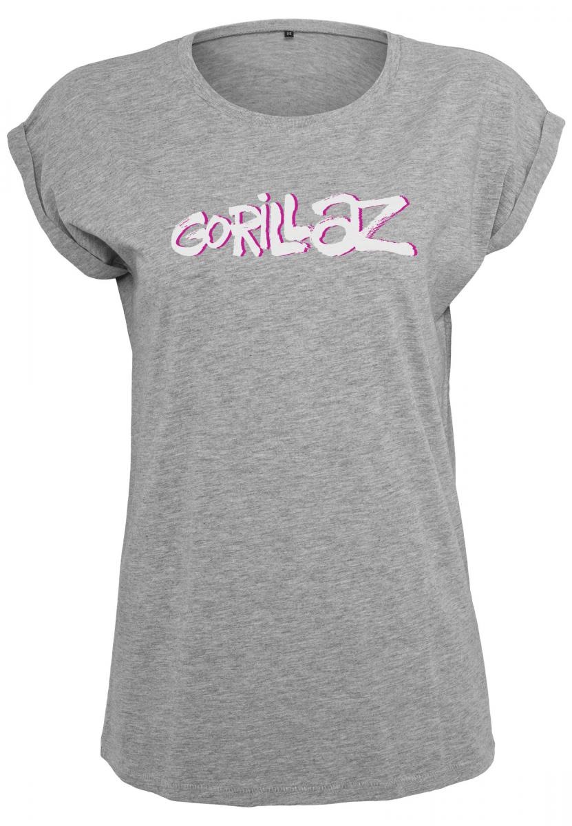 Merchcode Kurzarmshirt »Merchcode Damen Ladies Gorillaz Logo Tee«, (1 tlg.)