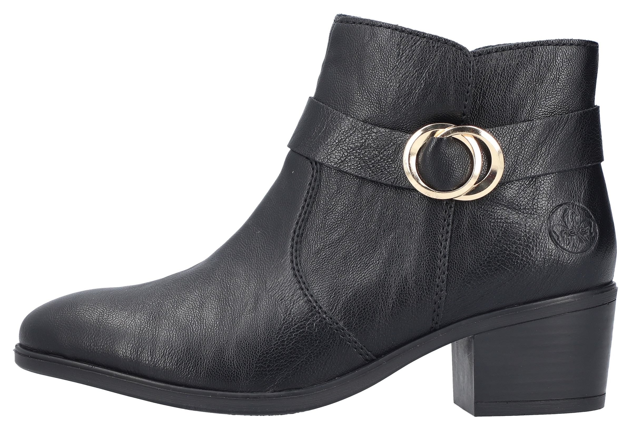 Rieker Stiefelette, Ankleboots, Blockabsatz, mit Innenreißverschluss