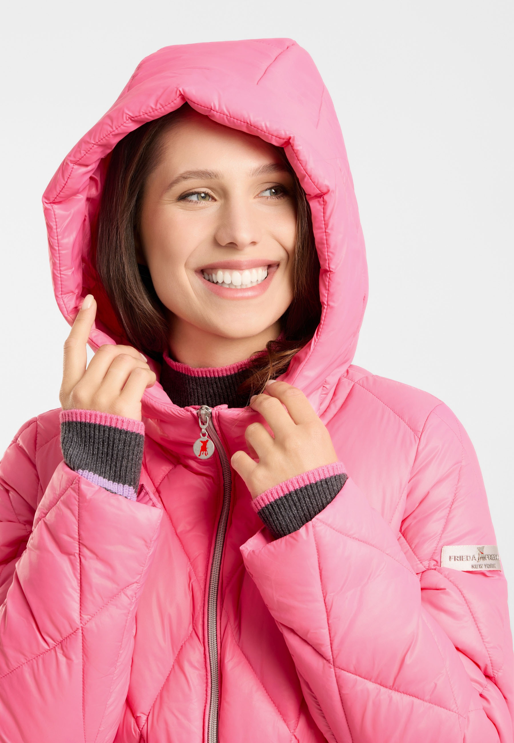 Frieda & Freddies Winterjacke »Frieda & Freddies Steppmantel mit Rautensteppung«