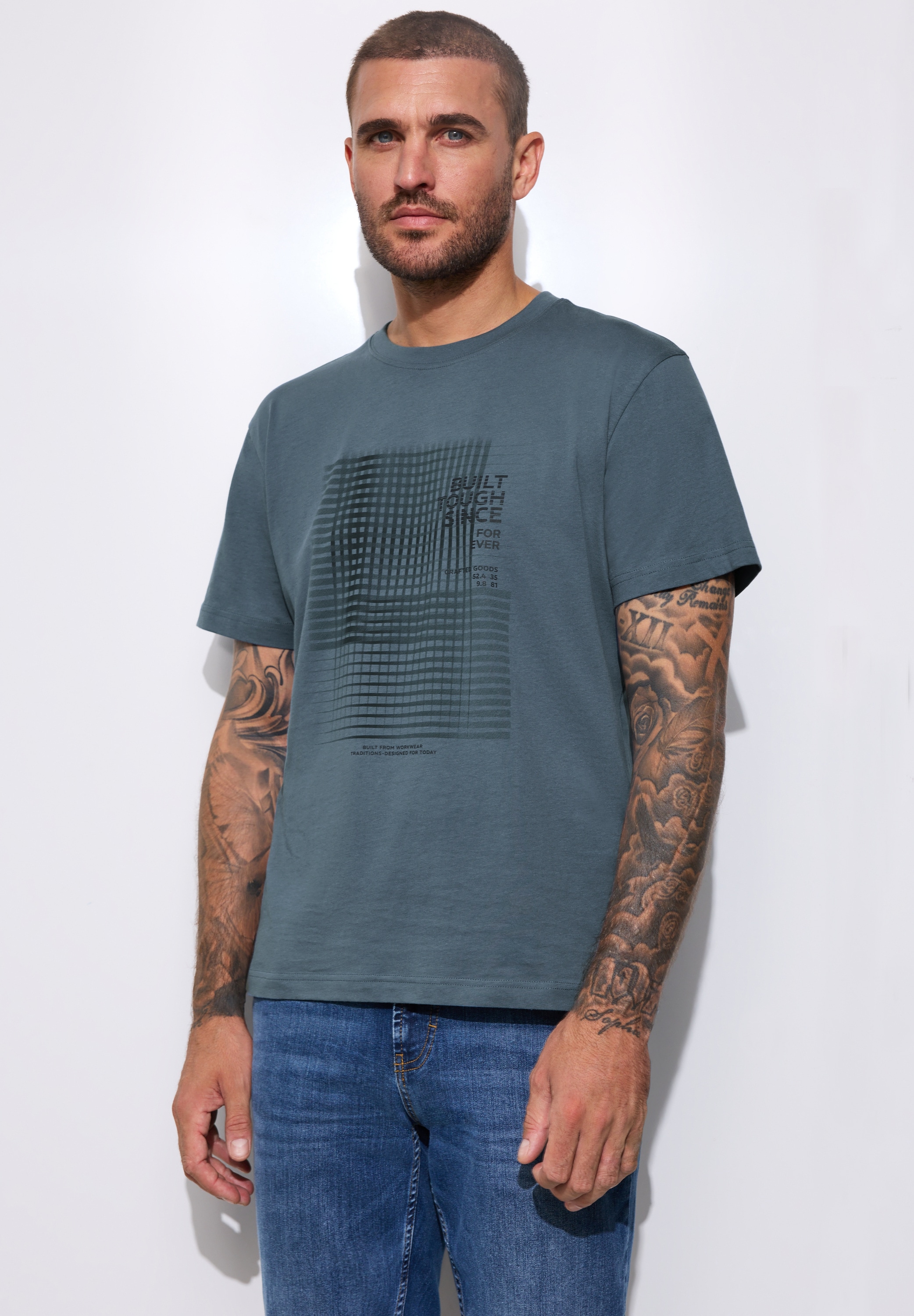 STREET ONE MEN T-Shirt aus reiner Baumwolle