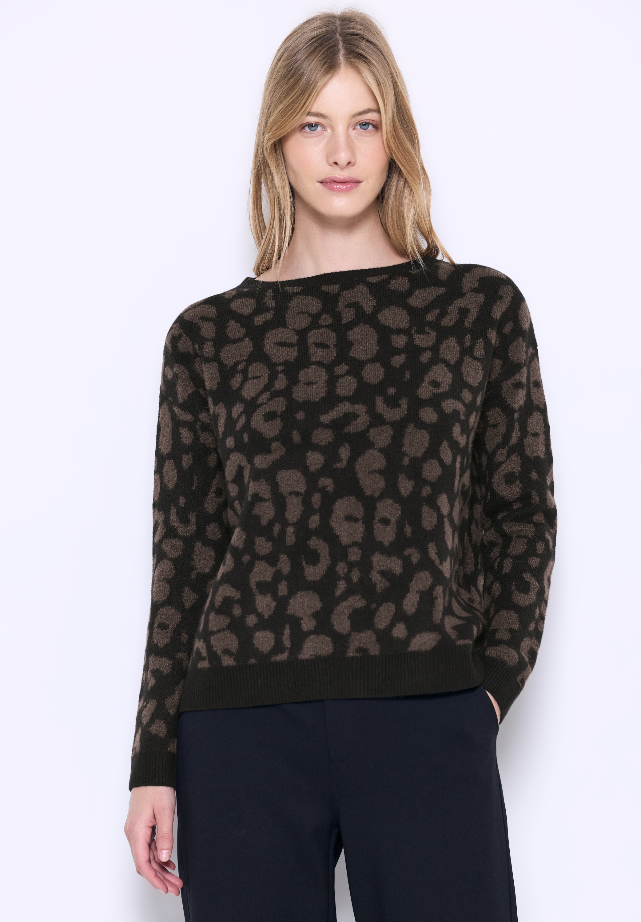 STREET ONE STUDIO Rundhalspullover, aus softem Materialmix günstig online kaufen