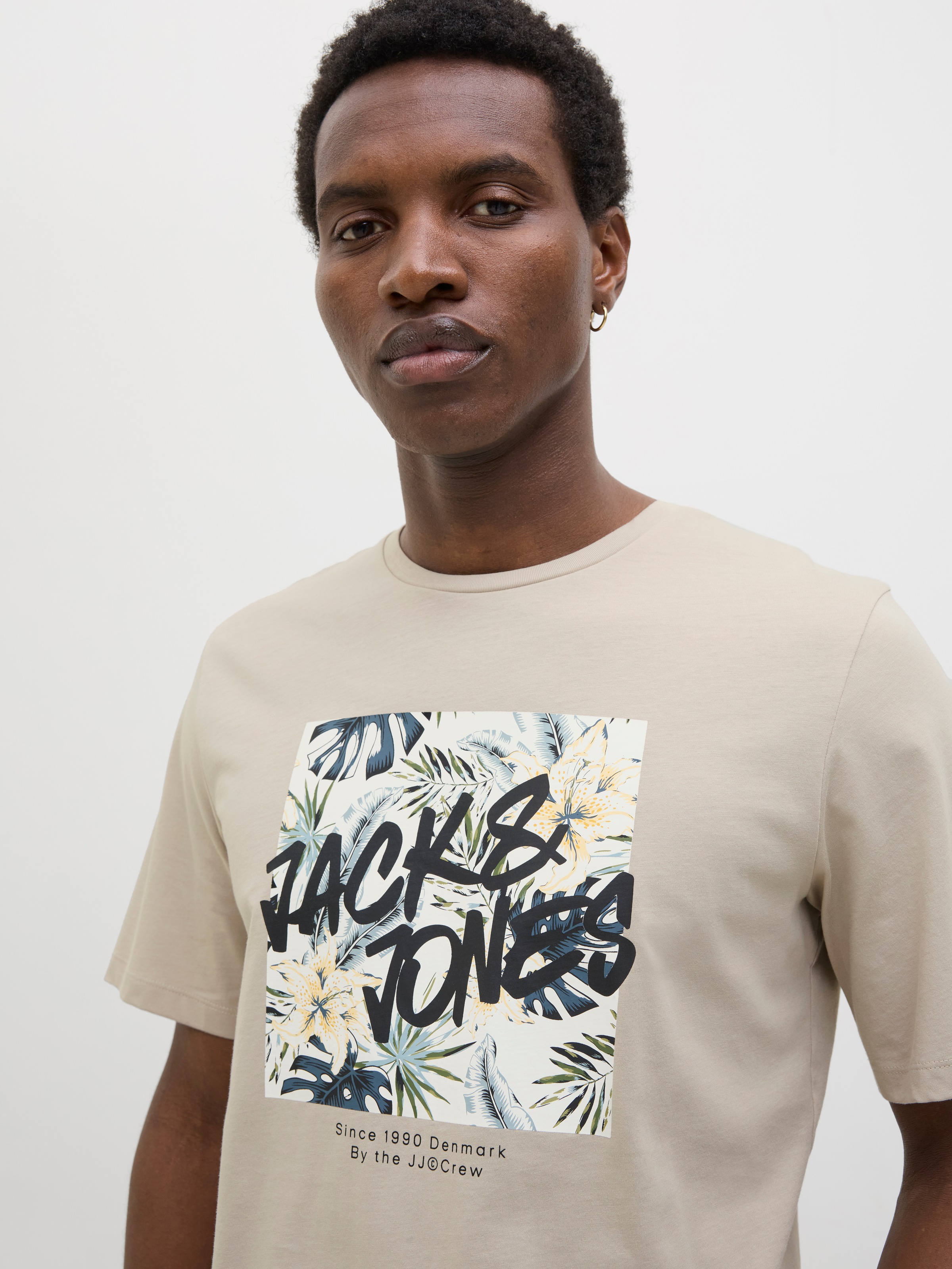 Jack & Jones Print-Shirt "JJHAWAII SHAPE TEE SS CREW NECK" günstig online kaufen