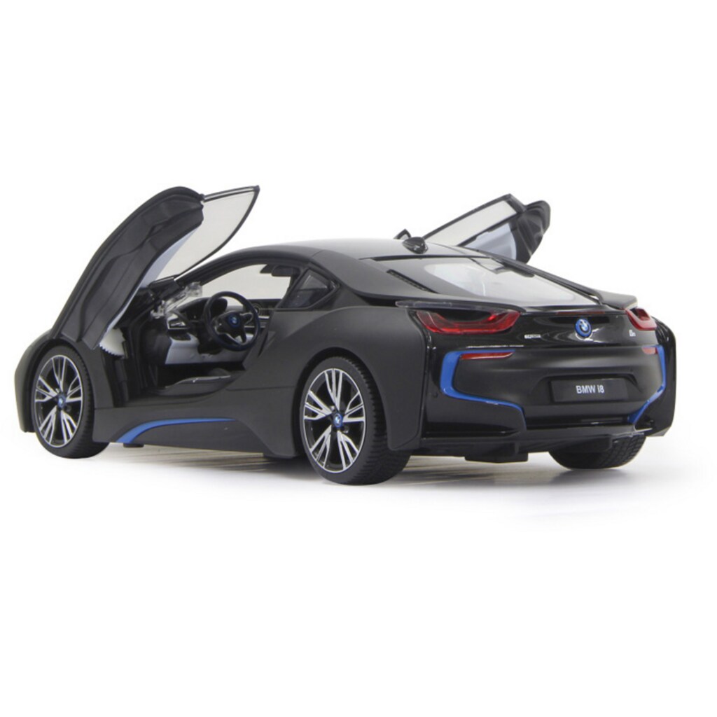 Jamara RC-Auto »BMW i8 40MHz 1:14 schwarz«, mit LED Beleuchtung