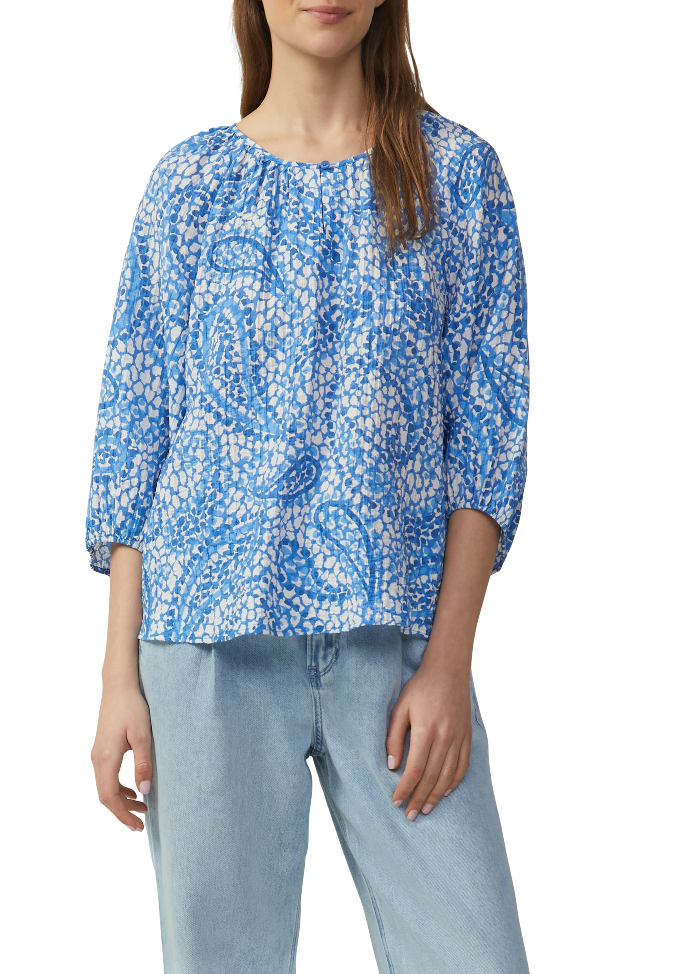 s.Oliver Klassische Bluse, mit All-Over Print