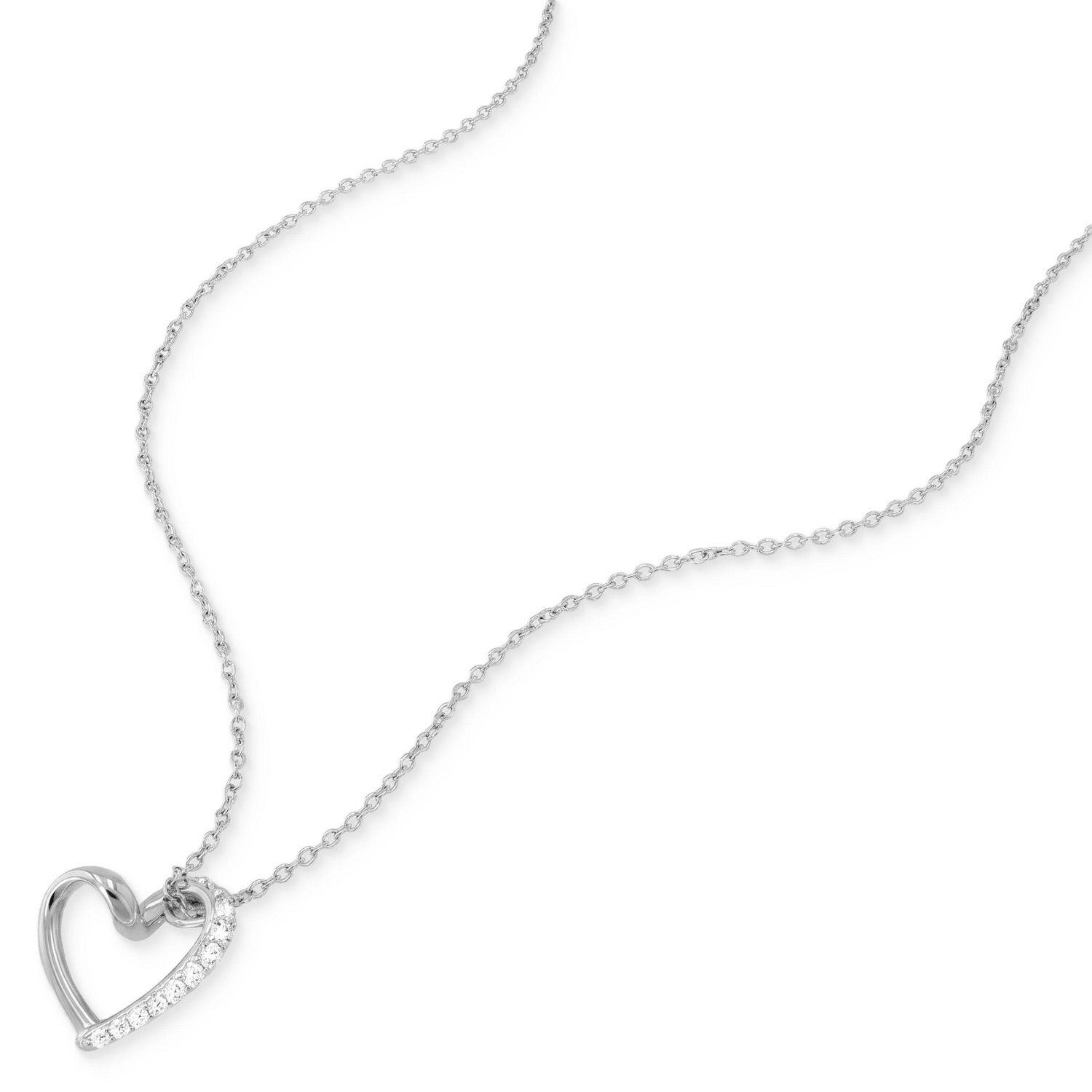 TOM TAILOR Kette mit Anhänger »Herz« mit Zirkonia (synth.)