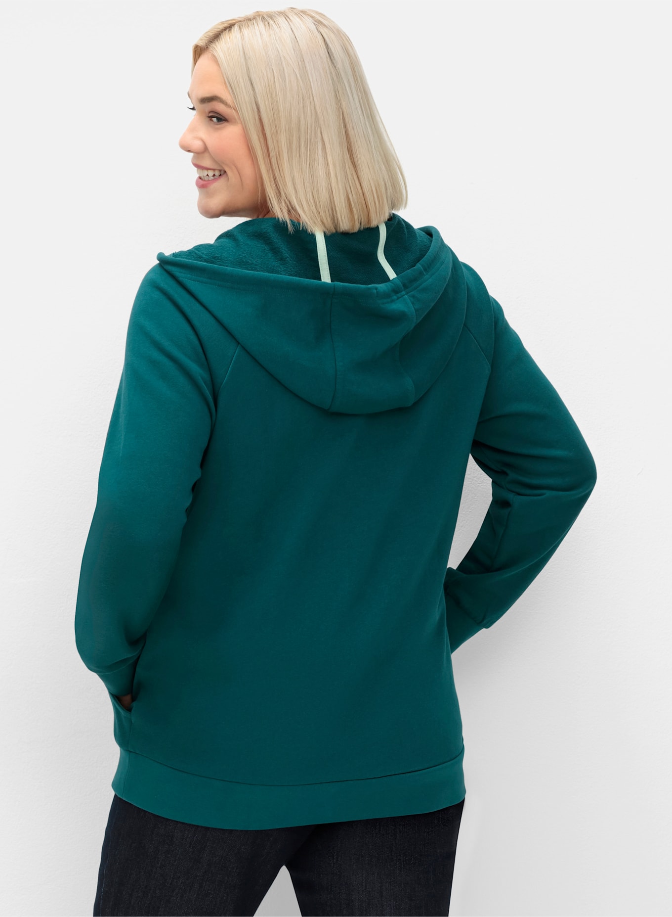 Thumbnail - Sheego Shirtjacke "Kapuzensweatjacke" 1 Stk. tlg.