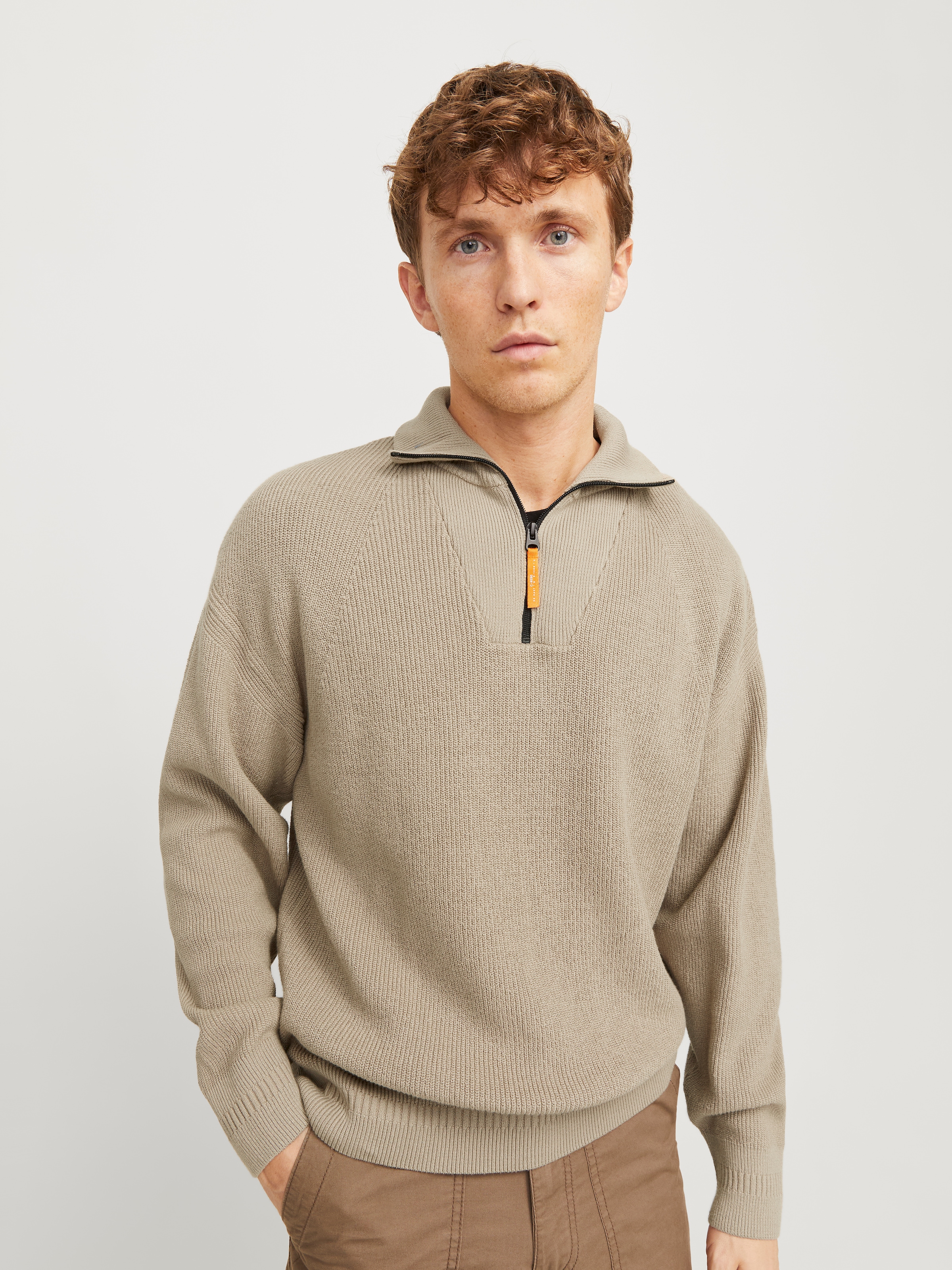 Jack & Jones Troyer "JCOOUTDOOR KNIT HALF ZIP HIGH NECK SN"