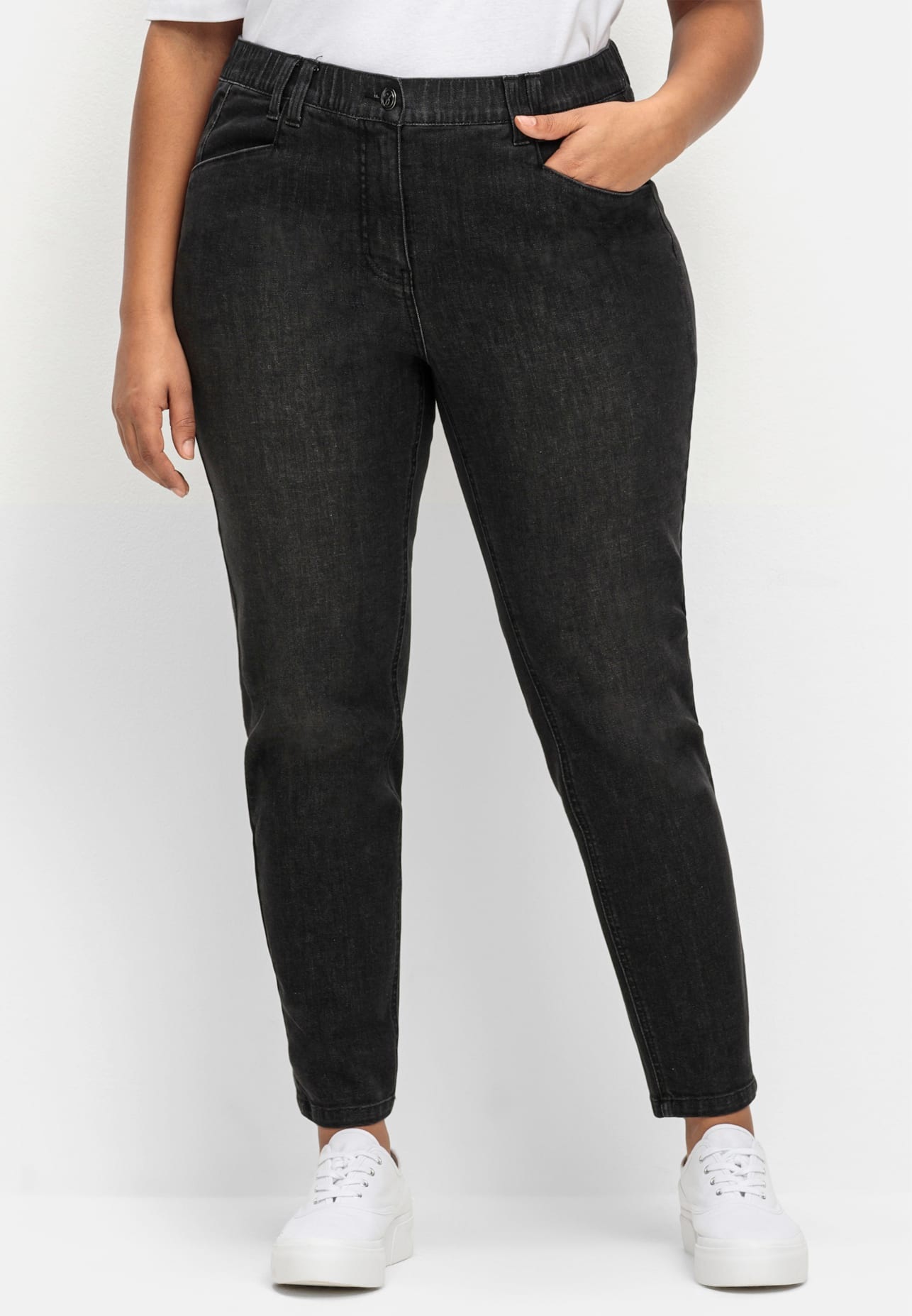 Sheego Stretch-Jeans 1 Stk. tlg. günstig online kaufen