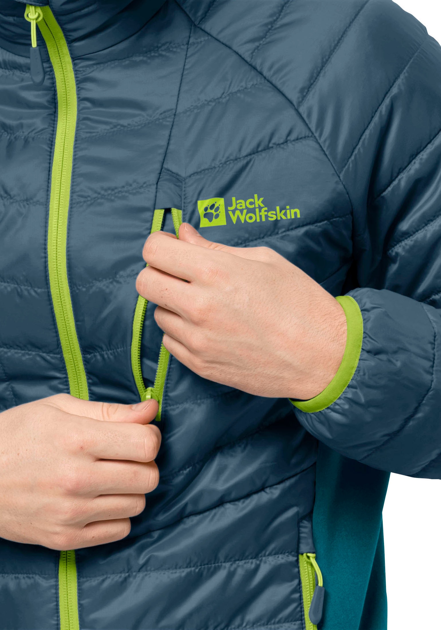 Jack Wolfskin Steppjacke »ROUTEBURN PRO INS JKT M«, ohne Kapuze