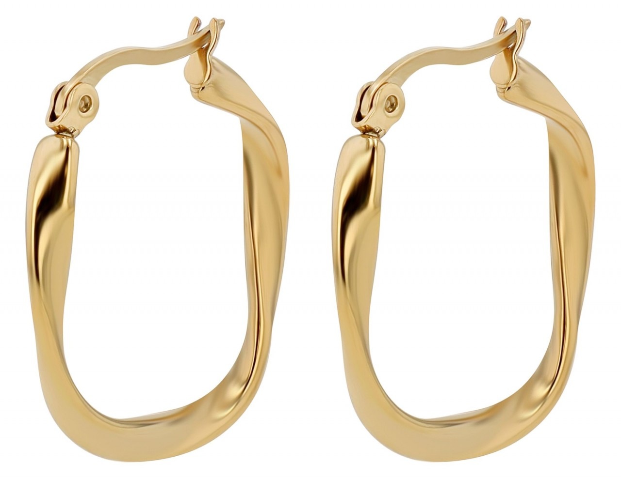 Adelia´s Paar Creolen »Damen Creolen aus poliertem Edelstahl Ø 20 mm«