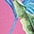 pink-bunt bedruckt