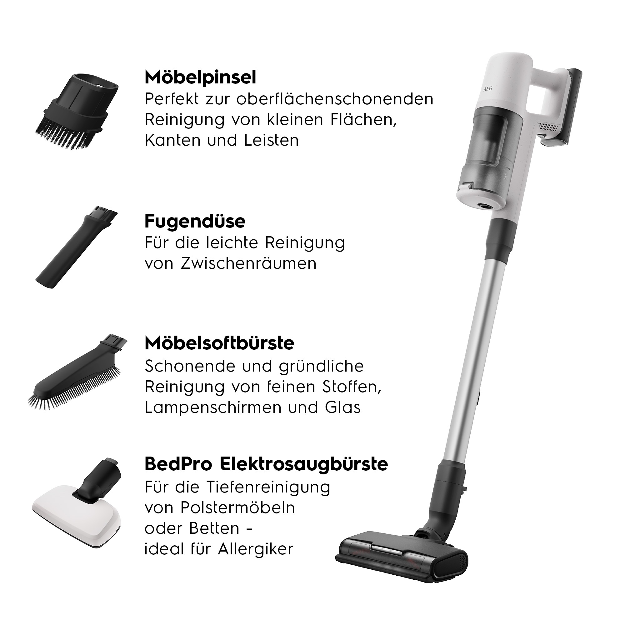 AEG Akku-Hand-und Stielstaubsauger "6000 AKKU-STAUBSAUGER (AP61HB21SH)" seh günstig online kaufen