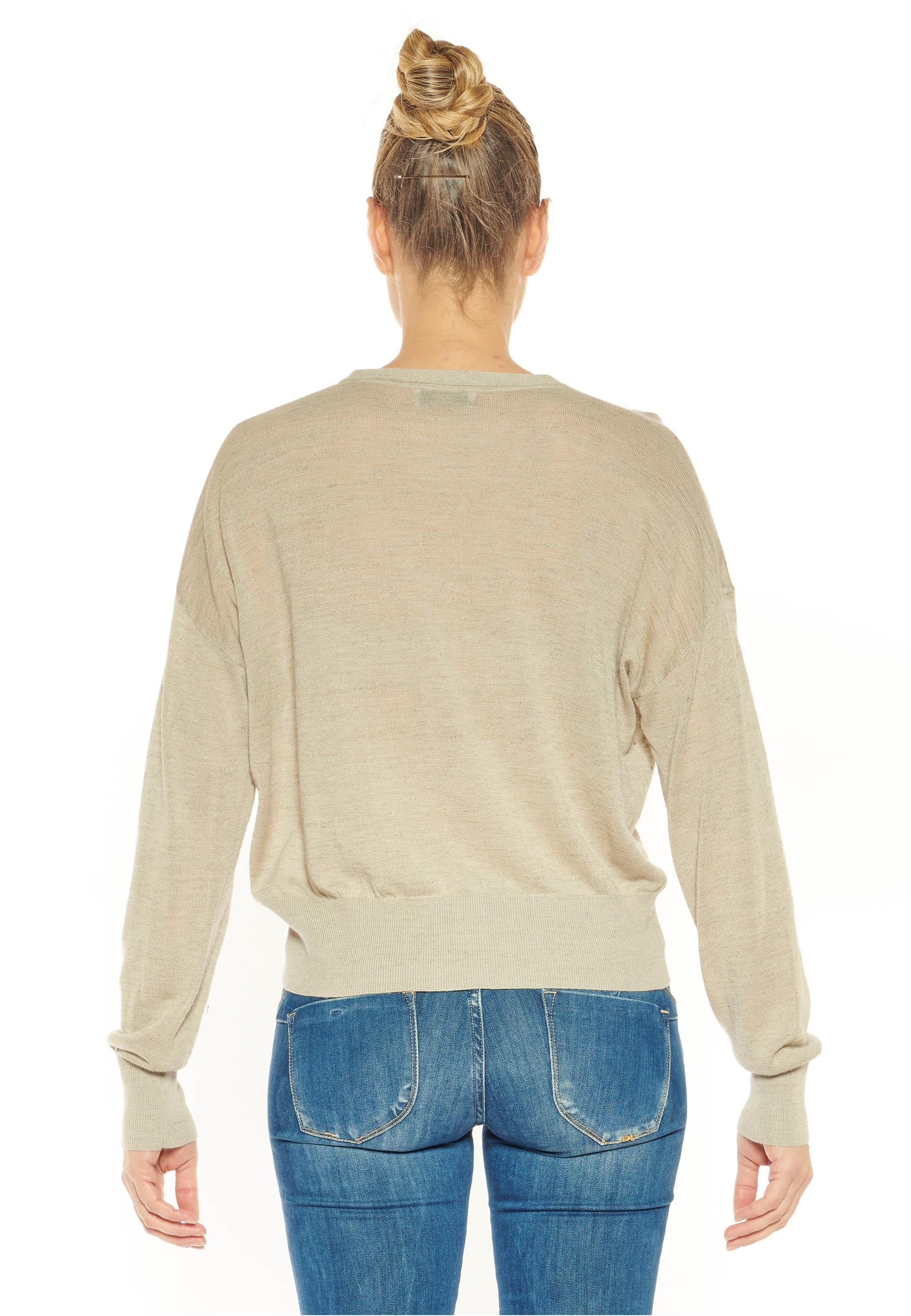 Le Temps Des Cerises Strickpullover »ATLAS«, mit glitzernden Details