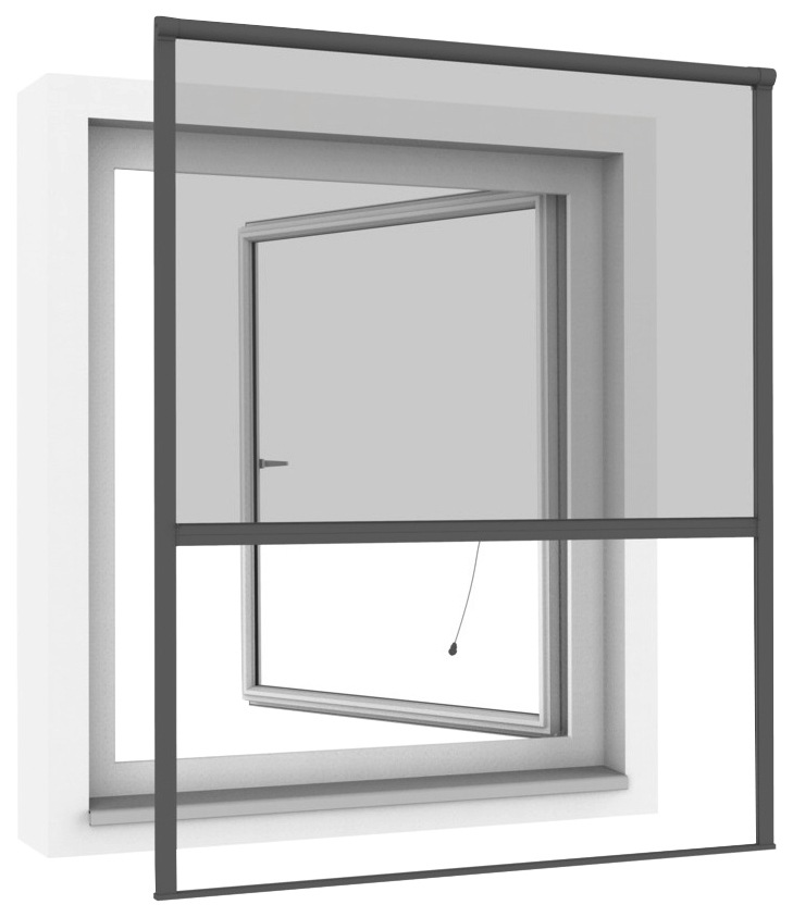 Windhager Insektenschutzrollo, transparent, Insektenschutz, BxH: 130x160 cm