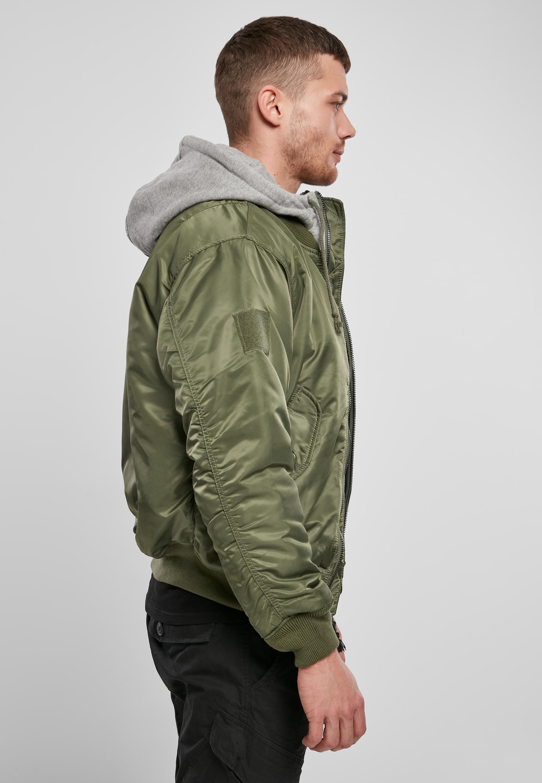 Brandit Anorak »Brandit Herren Hooded MA1 Bomber Jacket«, (1 St.), mit Kapuze