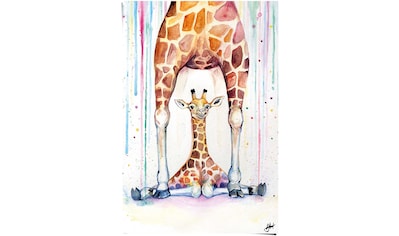 Reinders! Poster »Giraffen Marc Allante - Farbenfroh - Babyzimmer«, (1 St.) kaufen