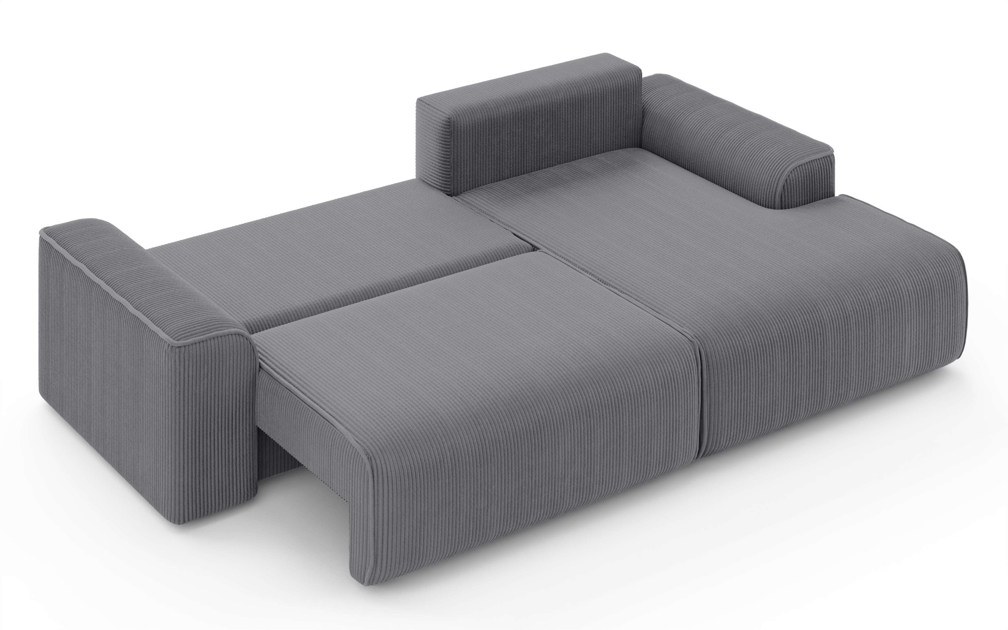 Home affaire Ecksofa »Santenay mit Bettfunktion und Bettkasten, Maße: B/T/H 266/164/90 cm«, L-Form mit Wellenfederung, Schlaffläche: 140x213 cm, auch in Cord