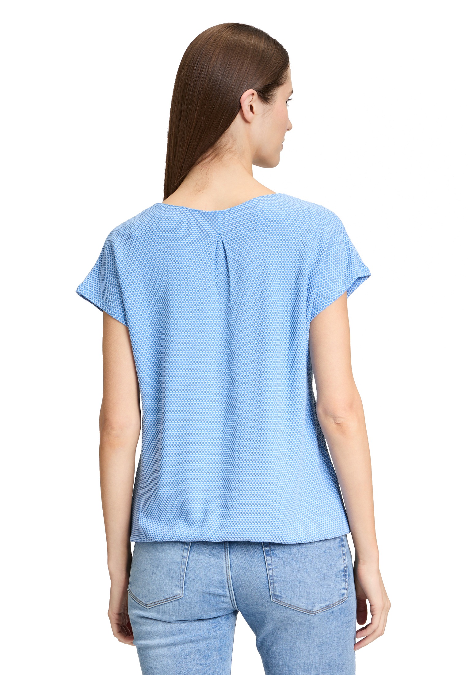 Betty&Co Kurzarmshirt »Betty & Co Casual-Shirt mit Struktur«, (1 tlg.), Material
