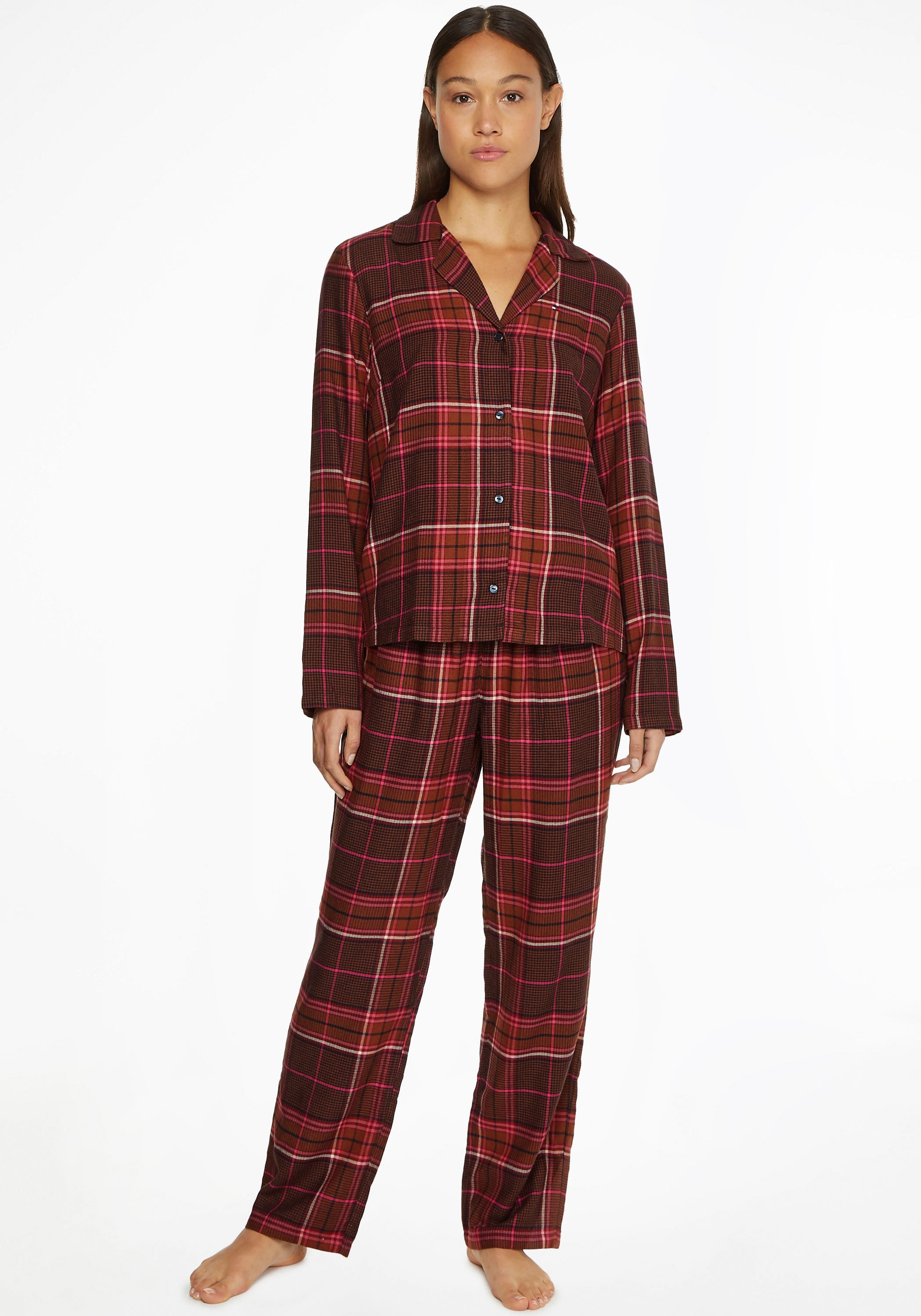 »TH BAUR SET«, Hilfiger Underwear FULL Tommy online FLANNEL | (2 PJ Pyjama tlg.) kaufen