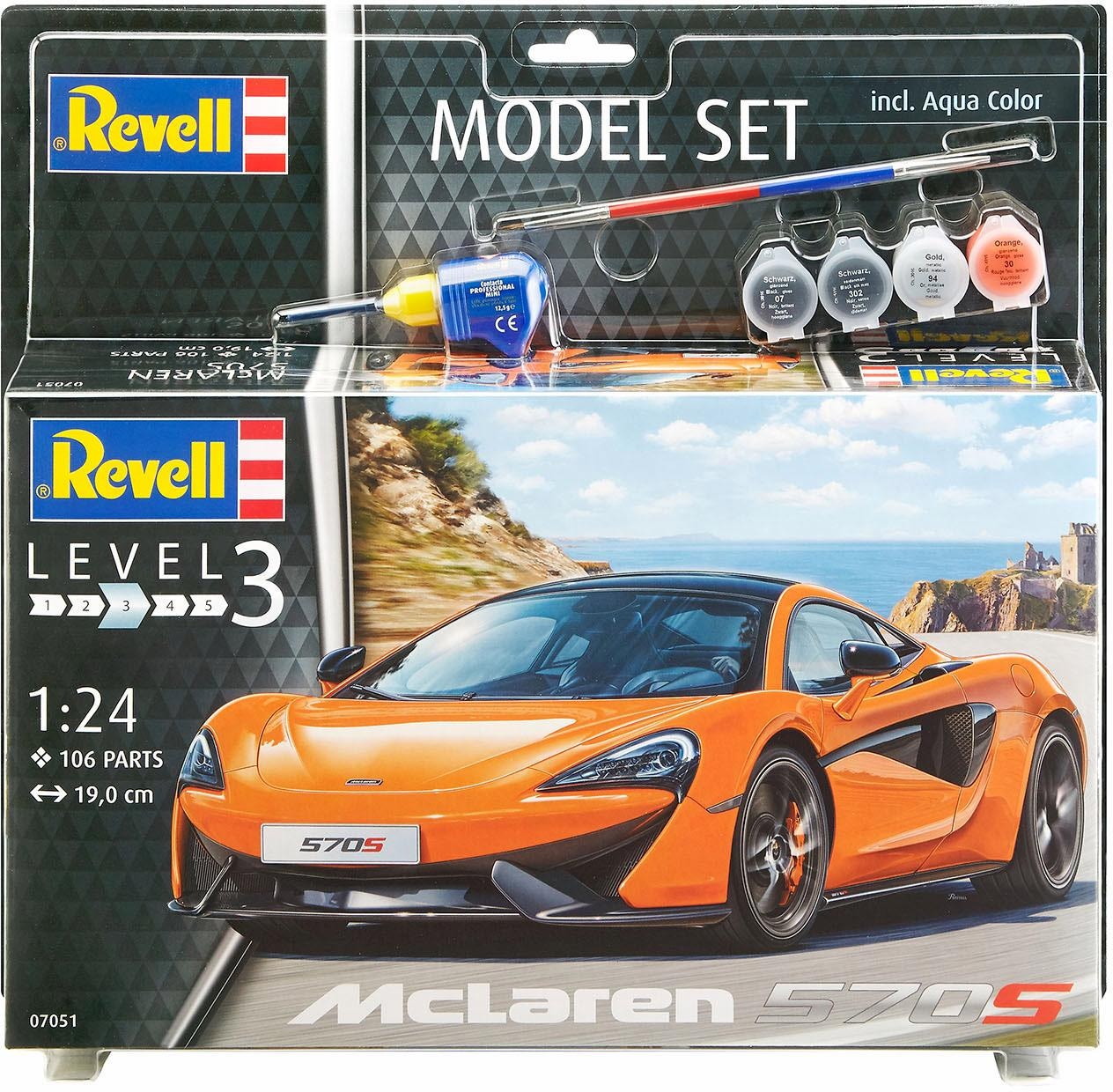 Revell® Modellbausatz »Model Set, McLaren 570S«, (Set), 1:24, Made in Europe